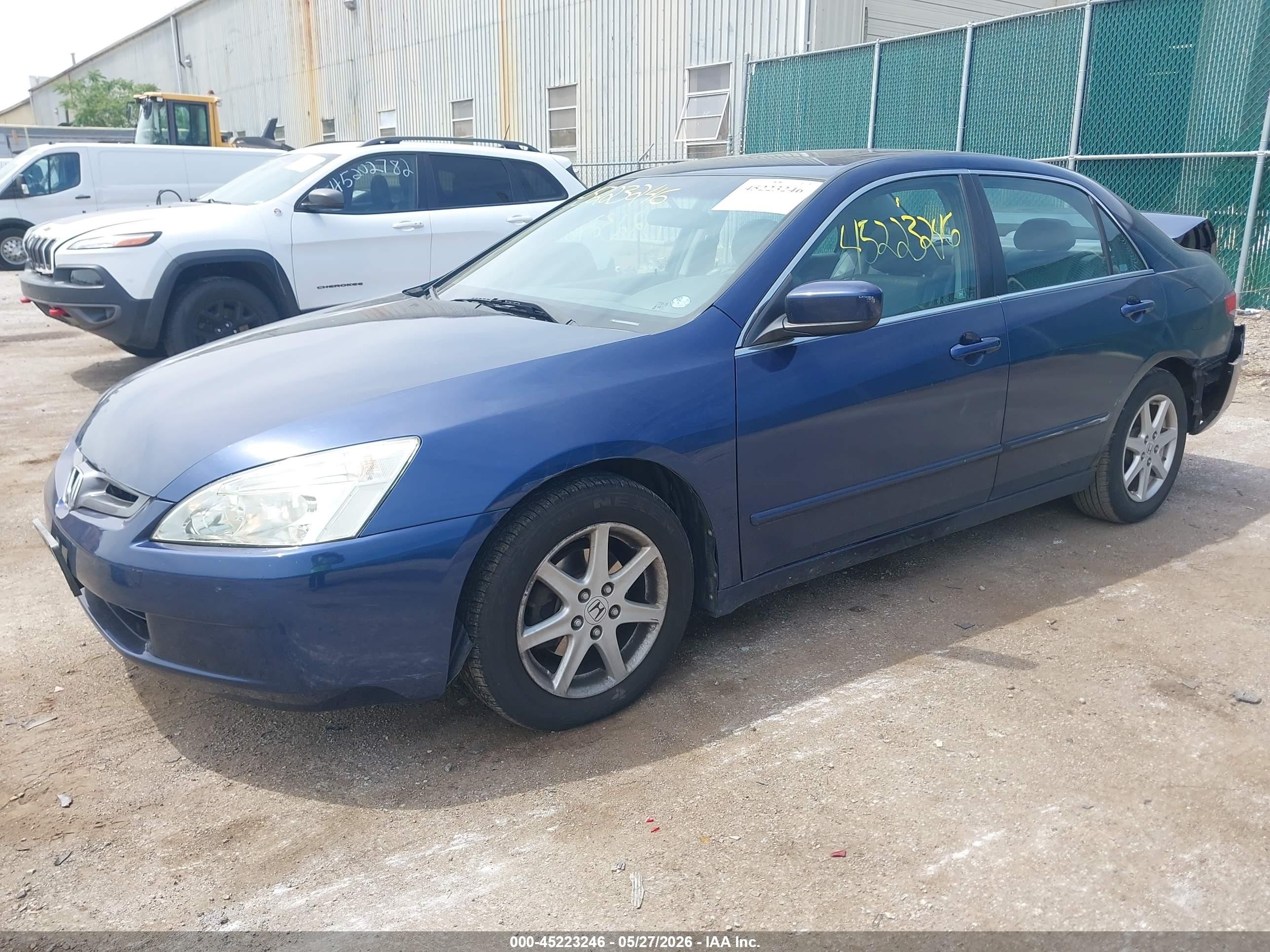 2003 Honda Accord 3.0 Ex Blue vin: 1HGCM66573A072594