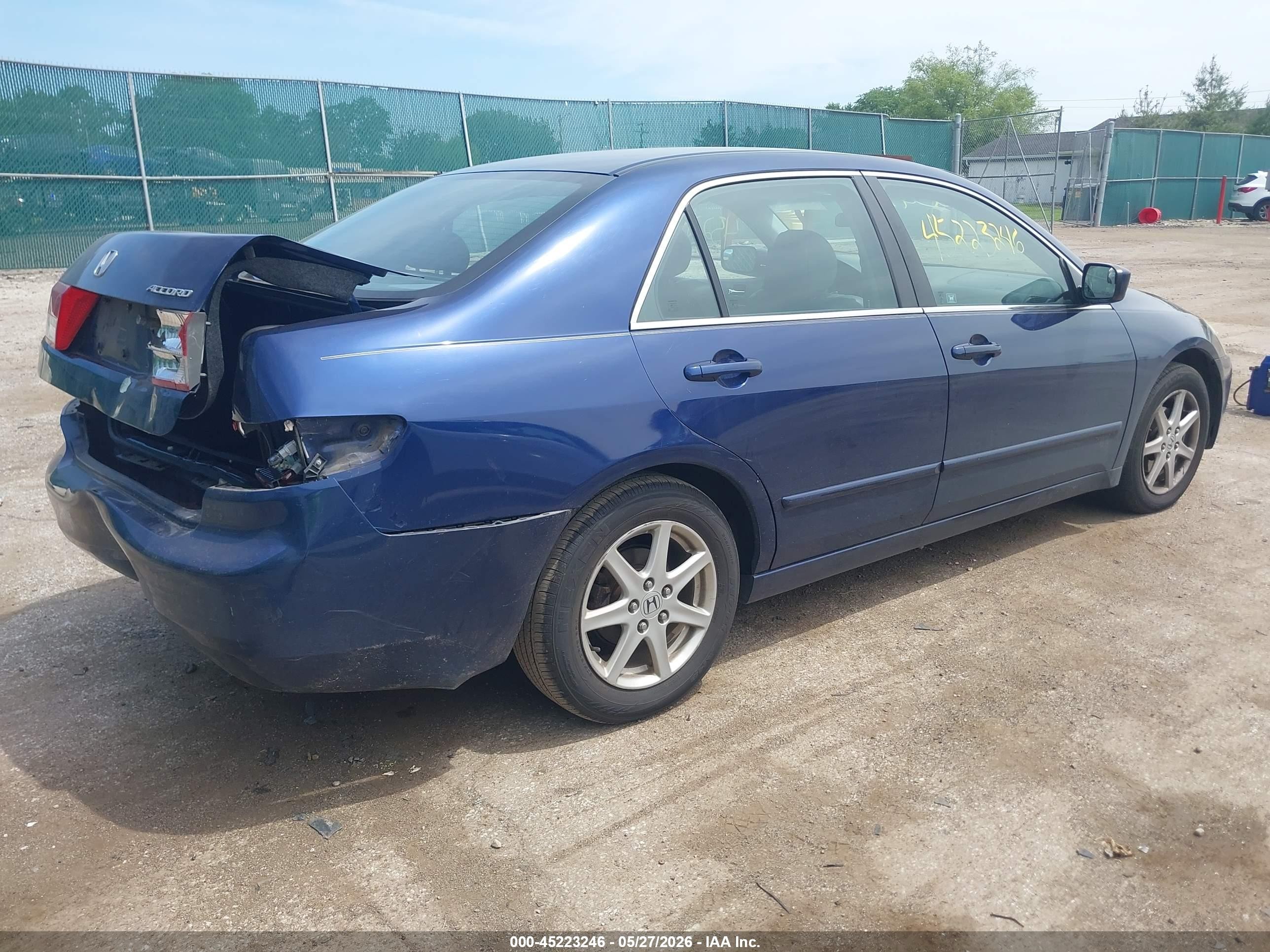 2003 Honda Accord 3.0 Ex Blue vin: 1HGCM66573A072594