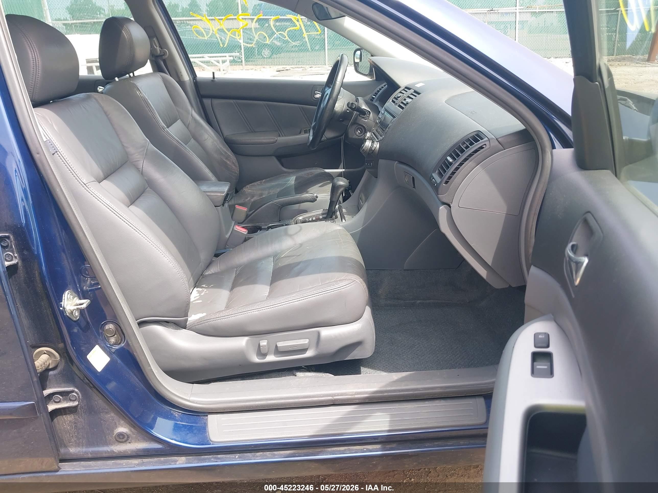 2003 Honda Accord 3.0 Ex Blue vin: 1HGCM66573A072594