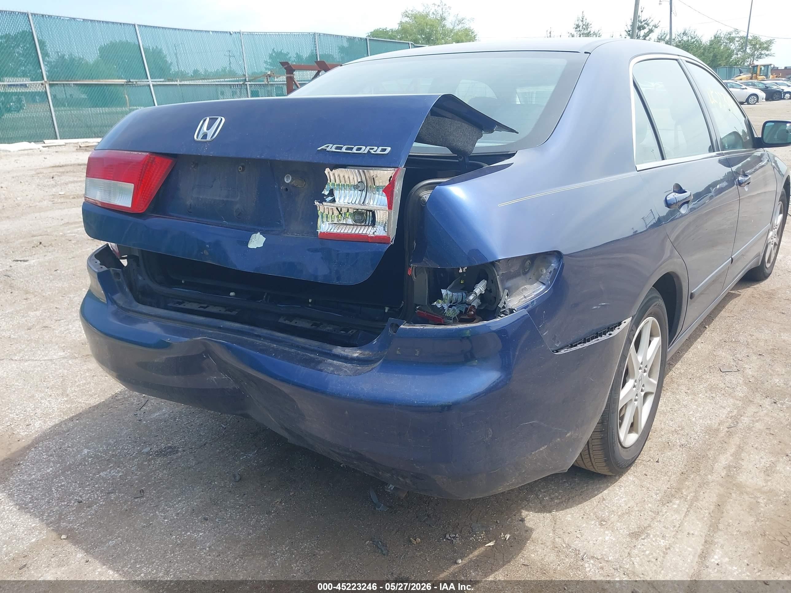 2003 Honda Accord 3.0 Ex Blue vin: 1HGCM66573A072594