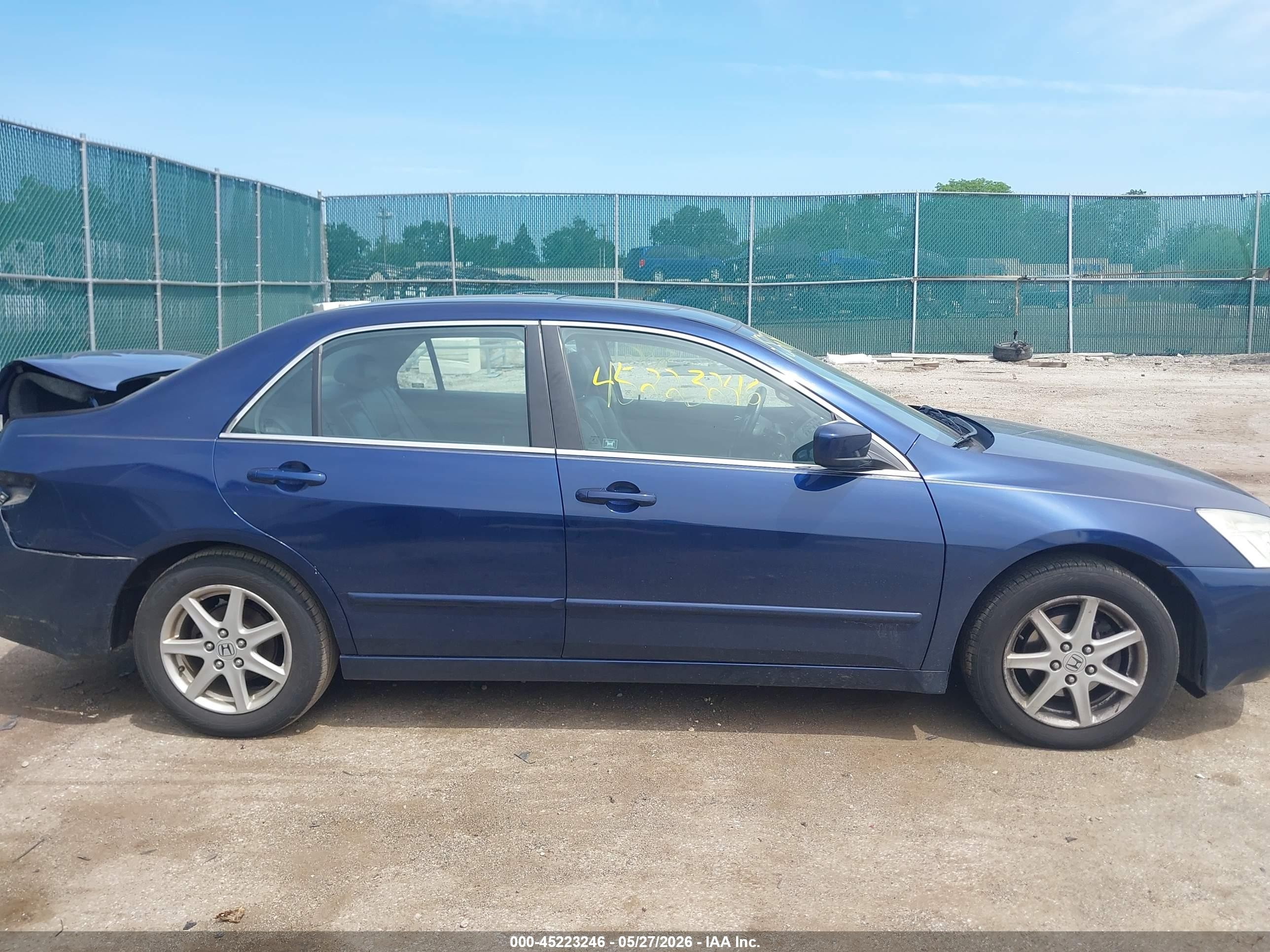 2003 Honda Accord 3.0 Ex Blue vin: 1HGCM66573A072594