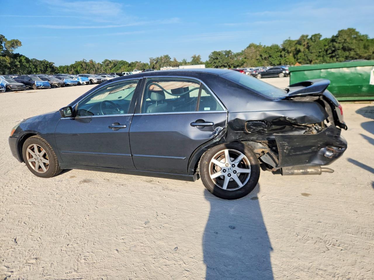 2003 Honda Accord Ex Gray vin: 1HGCM66573A092795