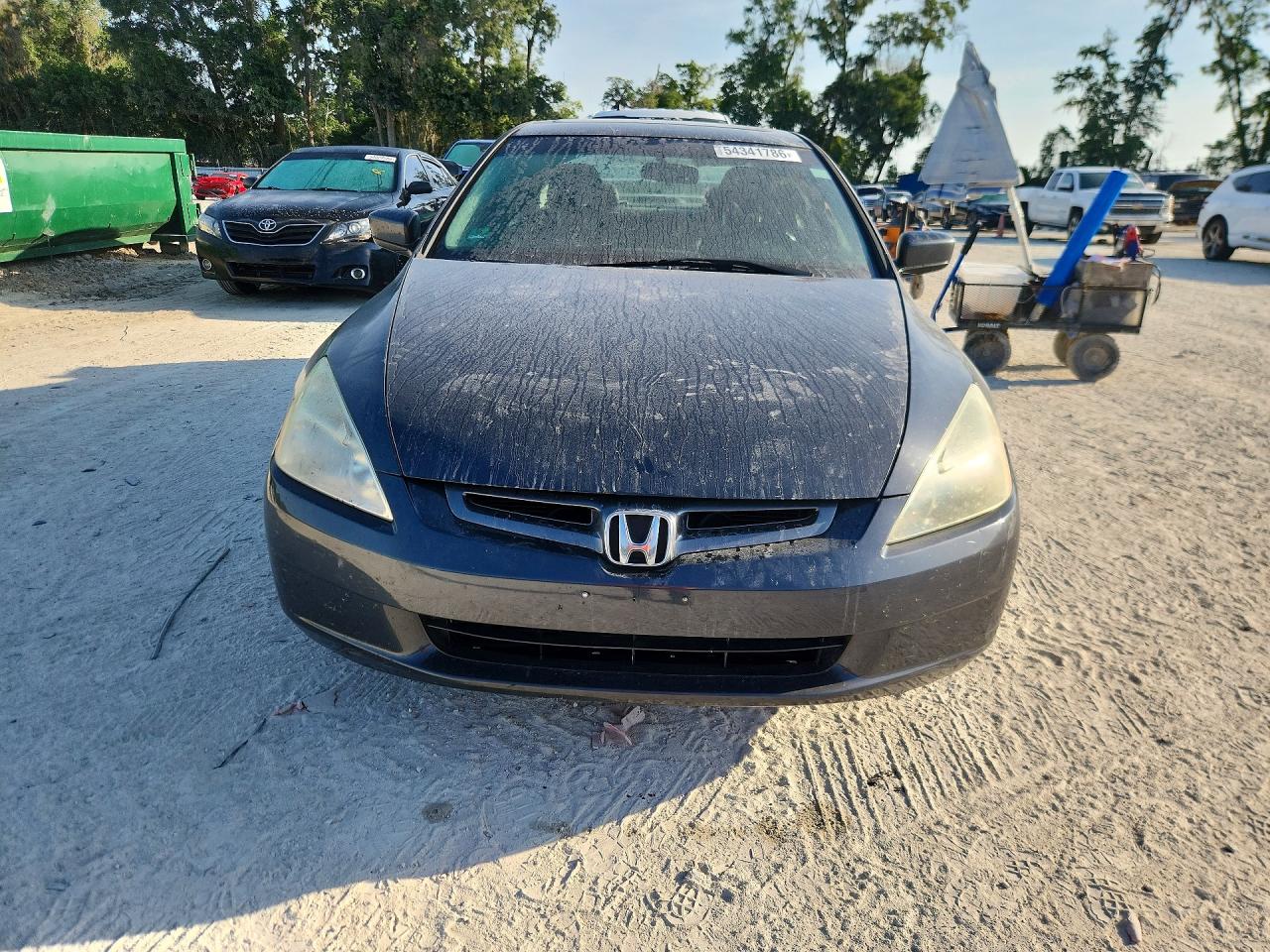 2003 Honda Accord Ex Gray vin: 1HGCM66573A092795