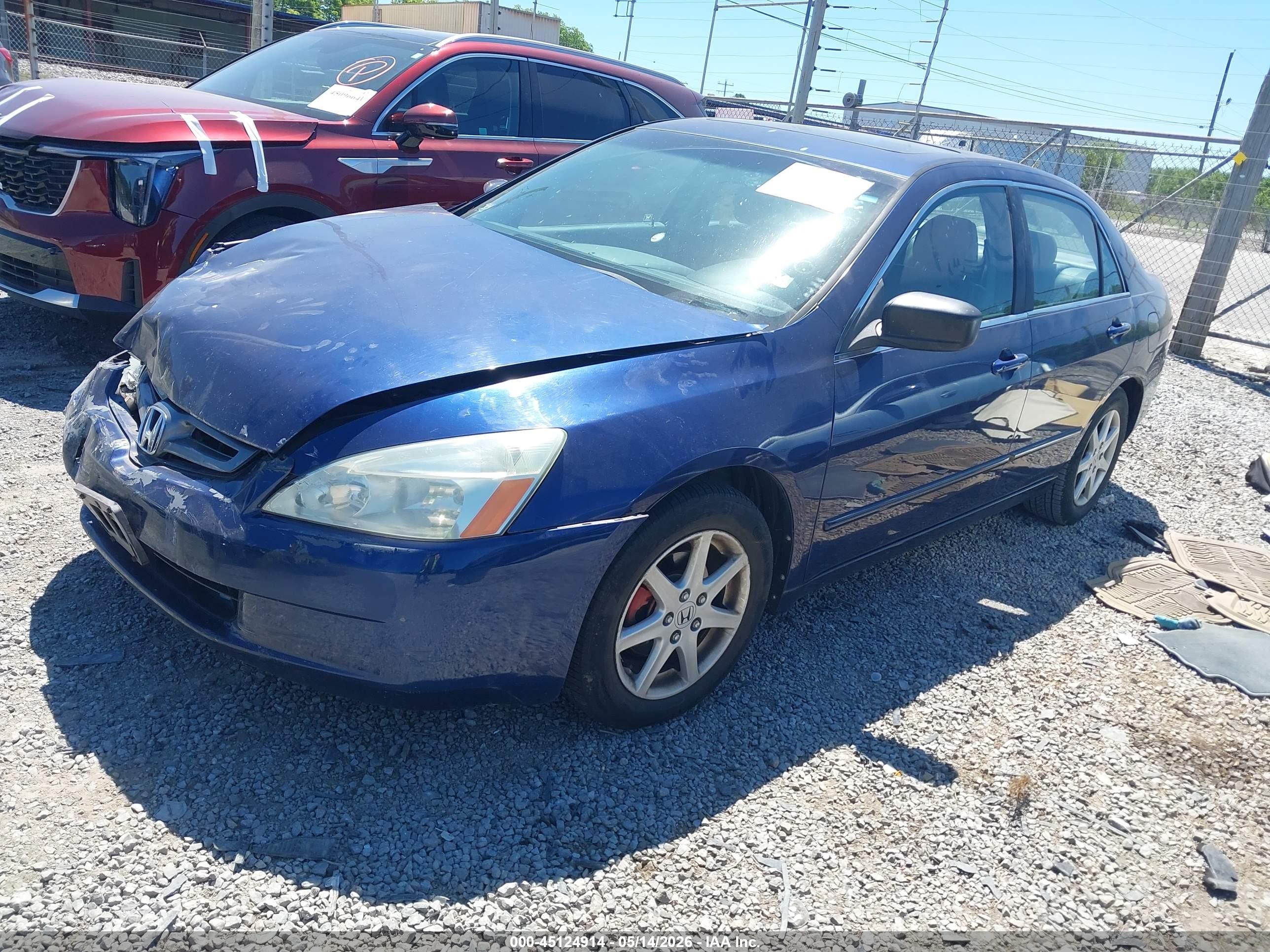 2004 Honda Accord 3.0 Ex Blue vin: 1HGCM66574A019332
