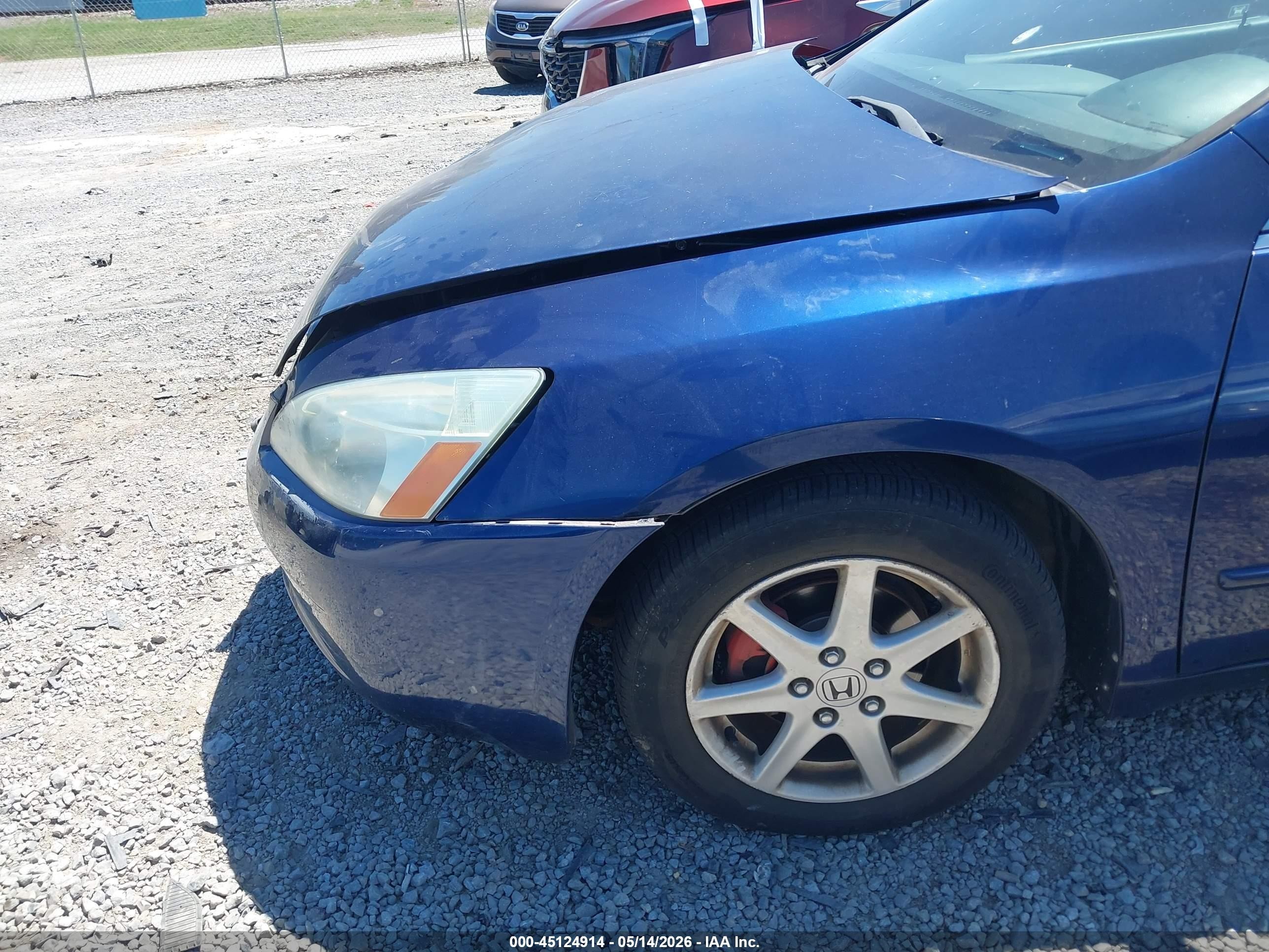 2004 Honda Accord 3.0 Ex Blue vin: 1HGCM66574A019332