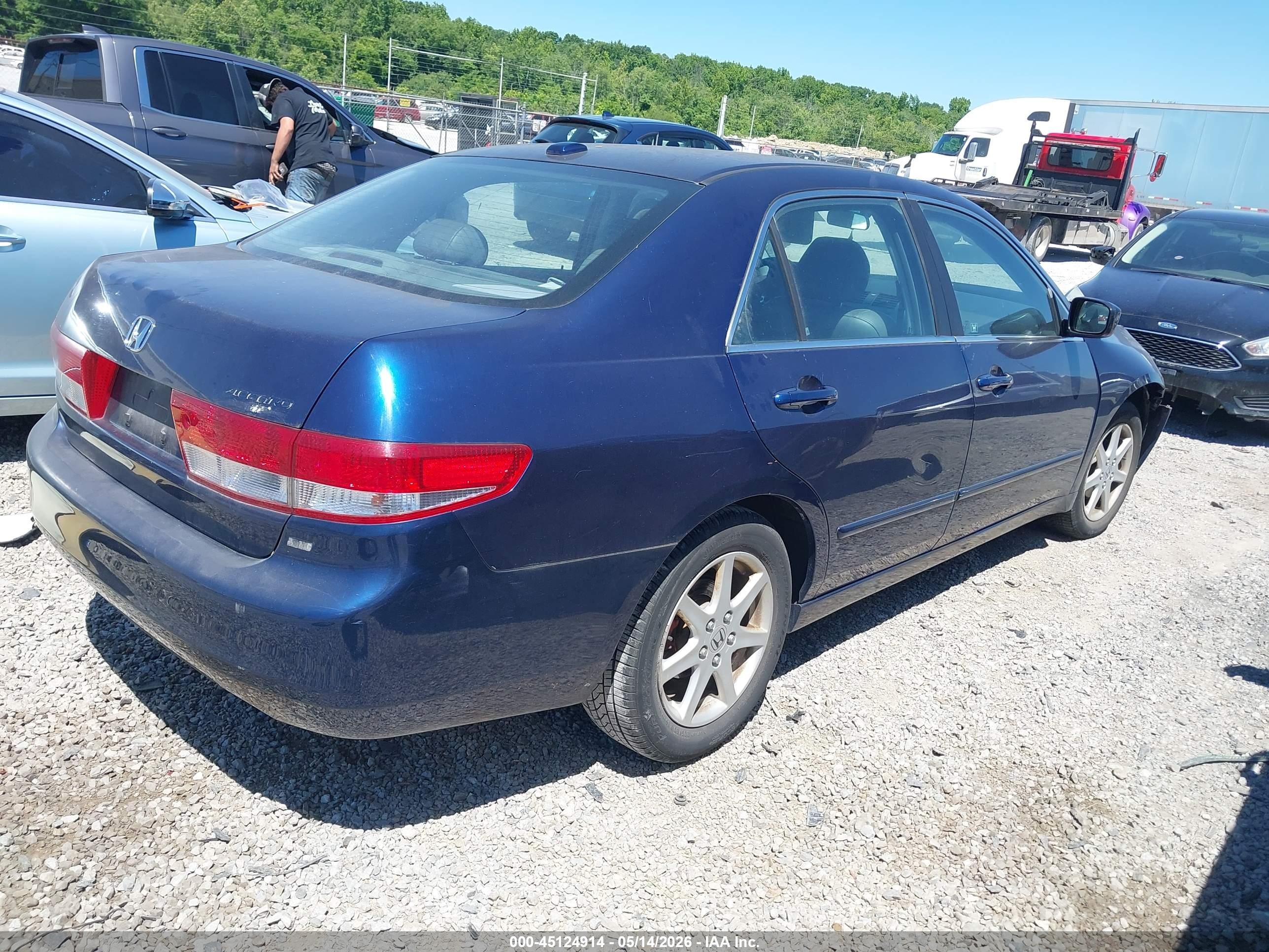 2004 Honda Accord 3.0 Ex Blue vin: 1HGCM66574A019332