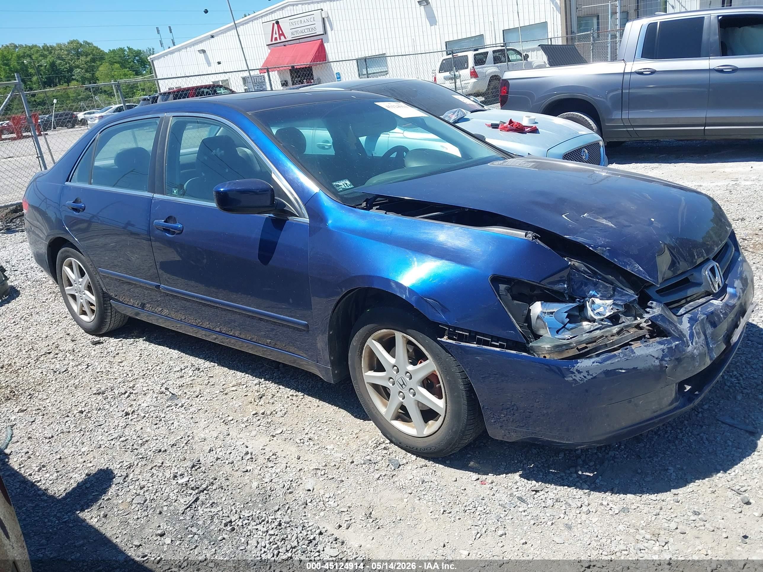 2004 Honda Accord 3.0 Ex Blue vin: 1HGCM66574A019332