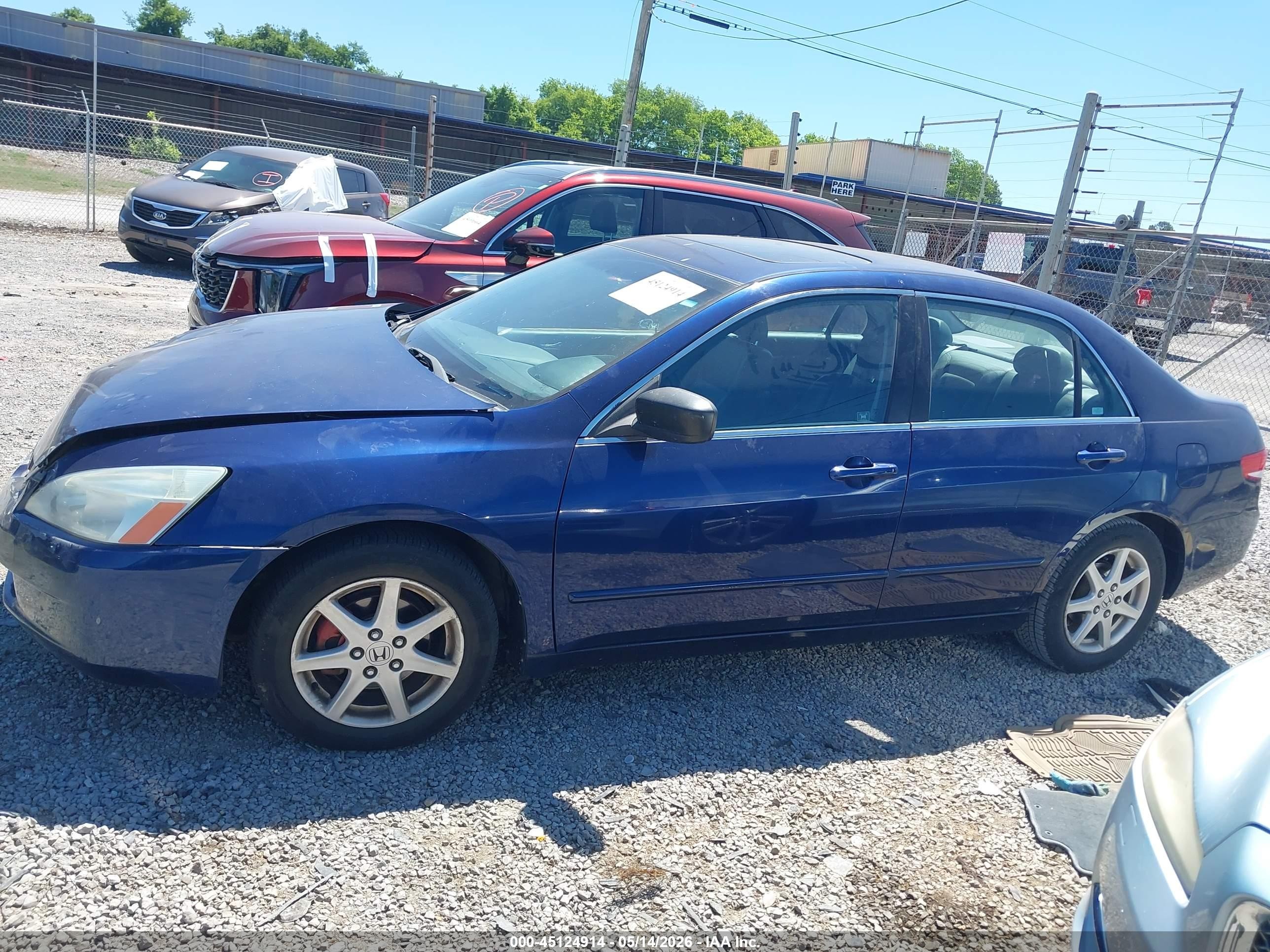 2004 Honda Accord 3.0 Ex Blue vin: 1HGCM66574A019332