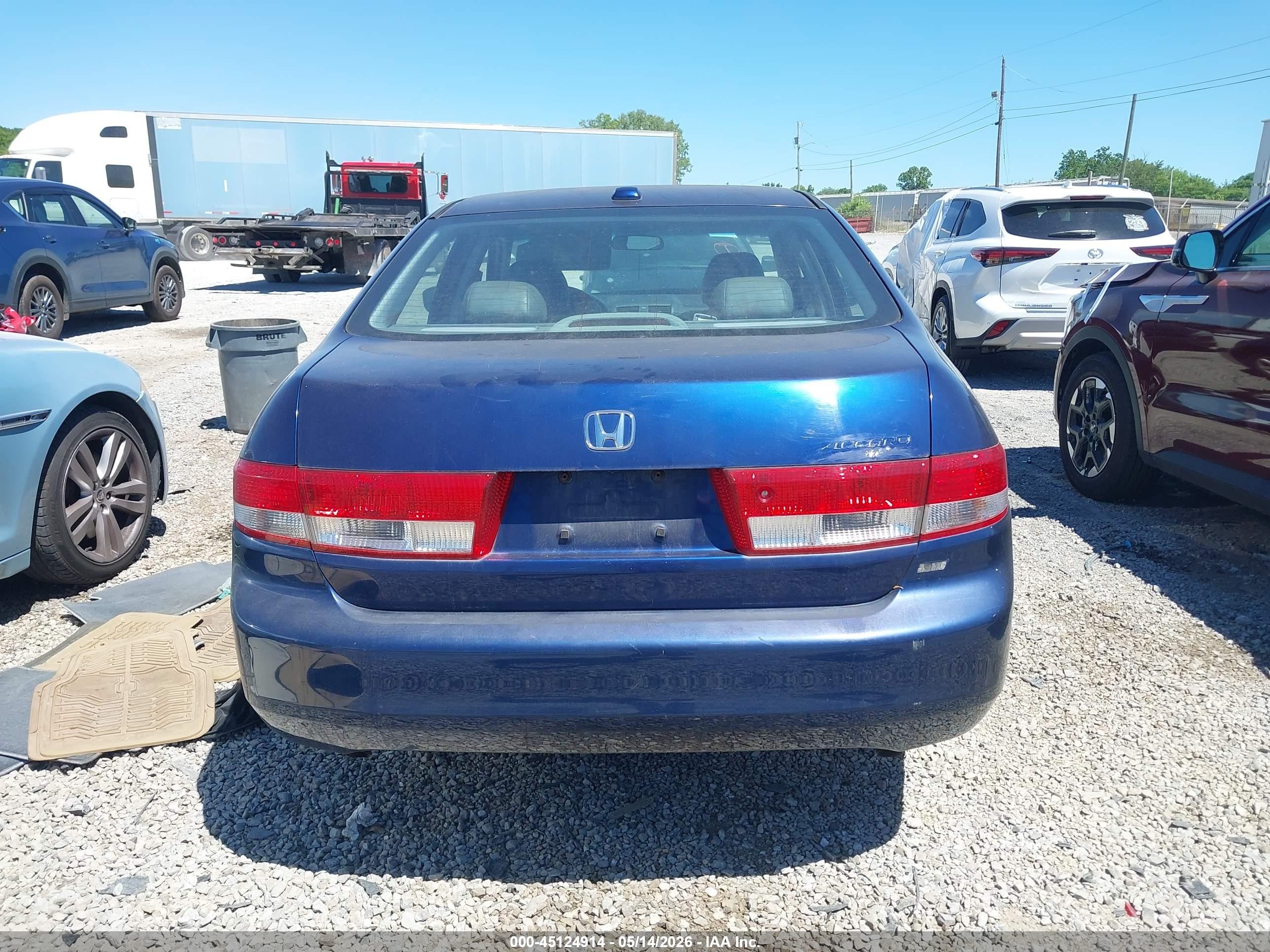 2004 Honda Accord 3.0 Ex Blue vin: 1HGCM66574A019332