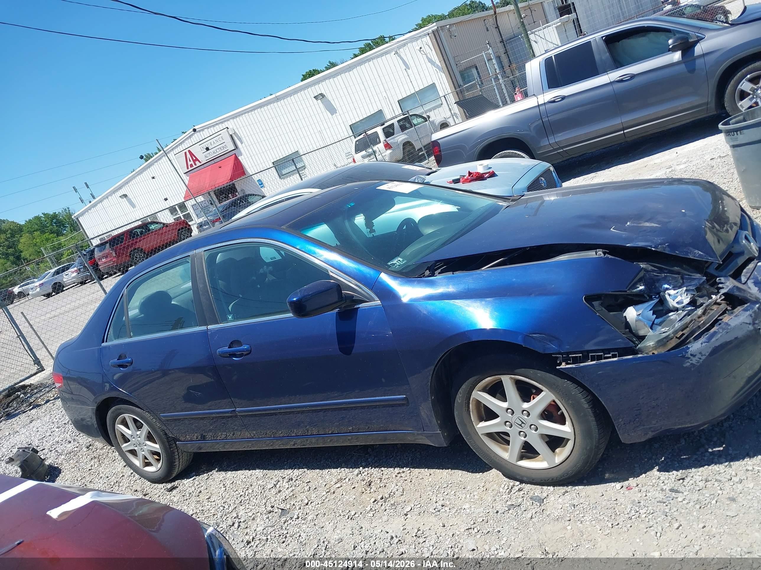 2004 Honda Accord 3.0 Ex Blue vin: 1HGCM66574A019332