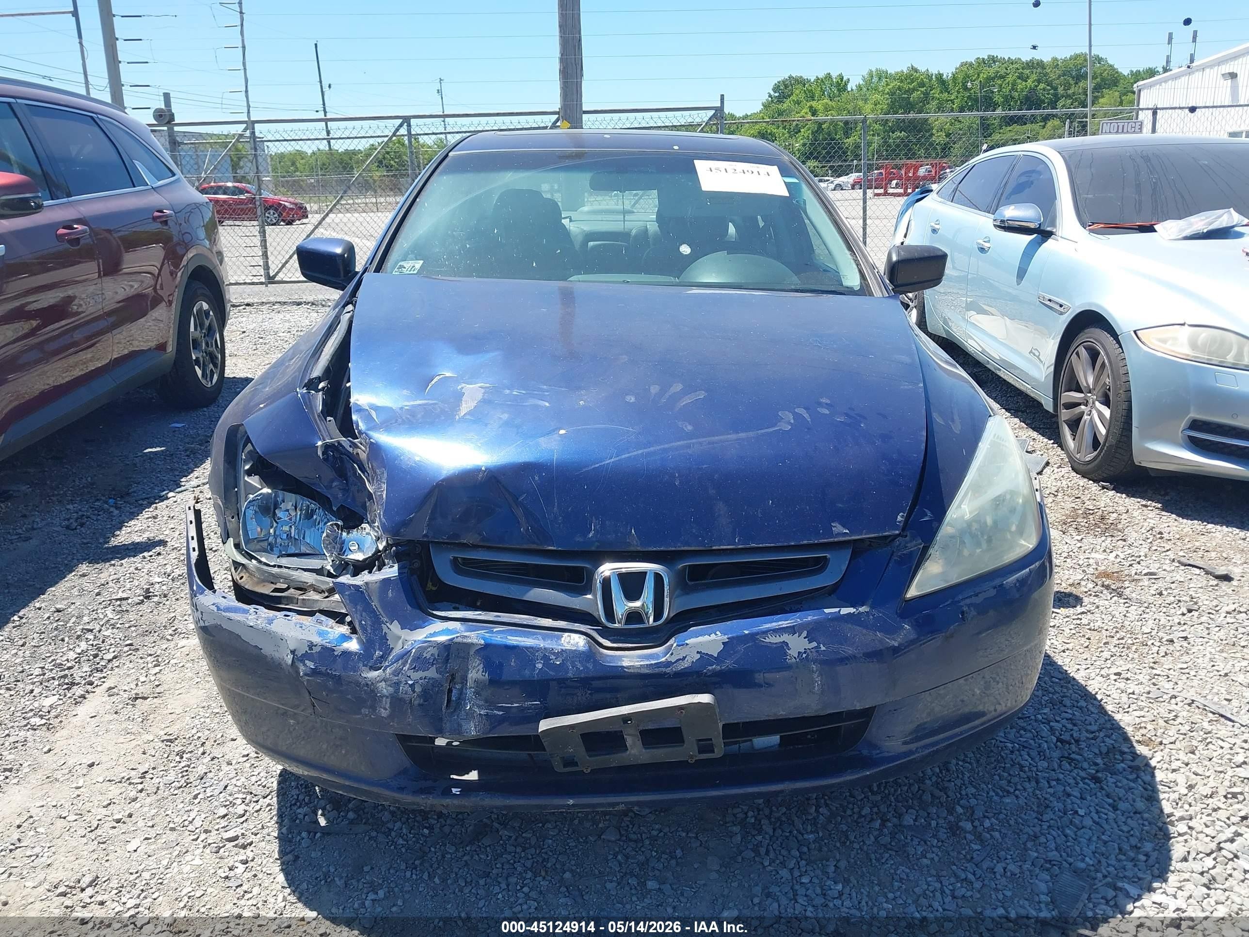 2004 Honda Accord 3.0 Ex Blue vin: 1HGCM66574A019332