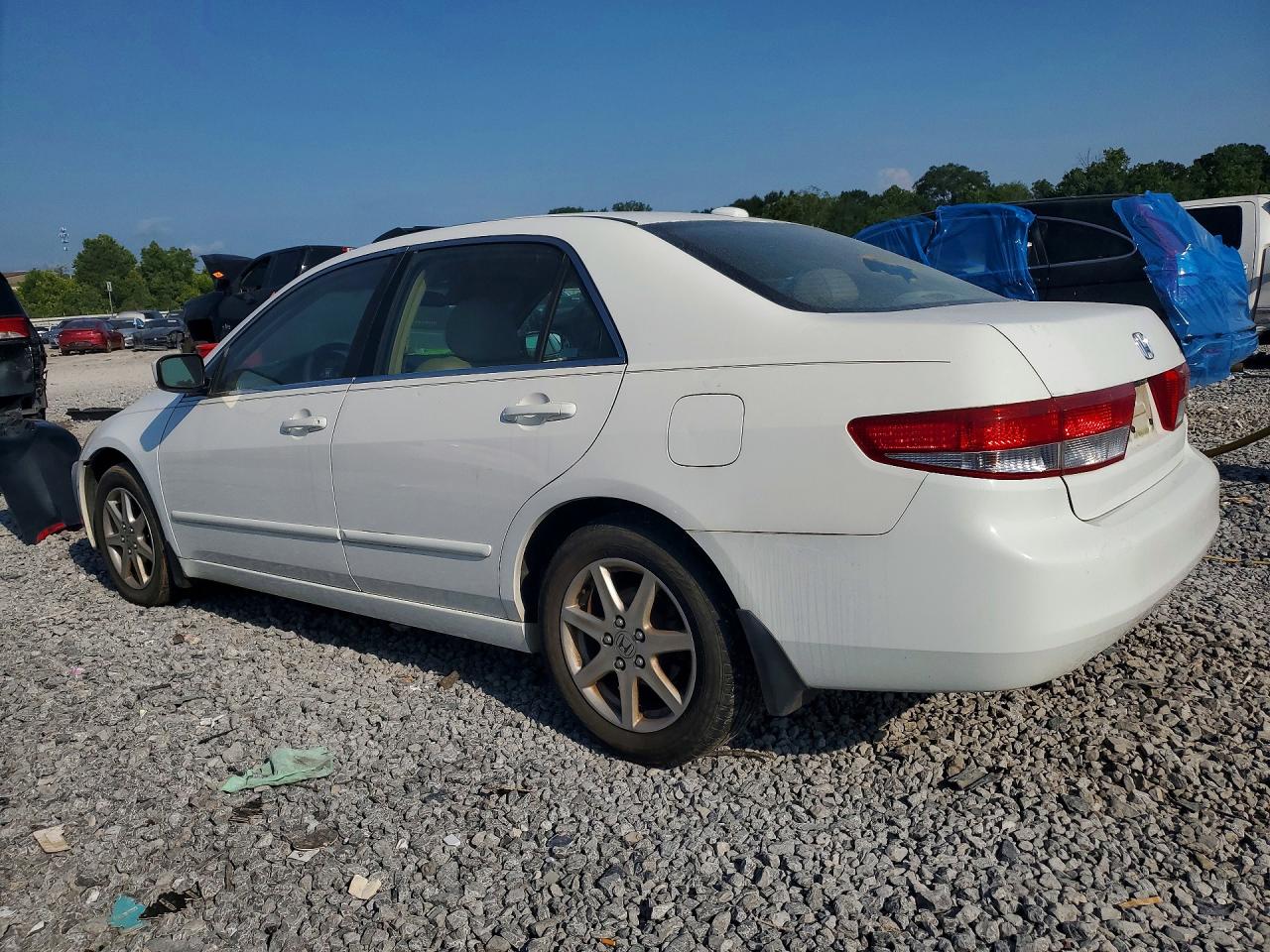 2004 Honda Accord Ex White vin: 1HGCM66574A029343