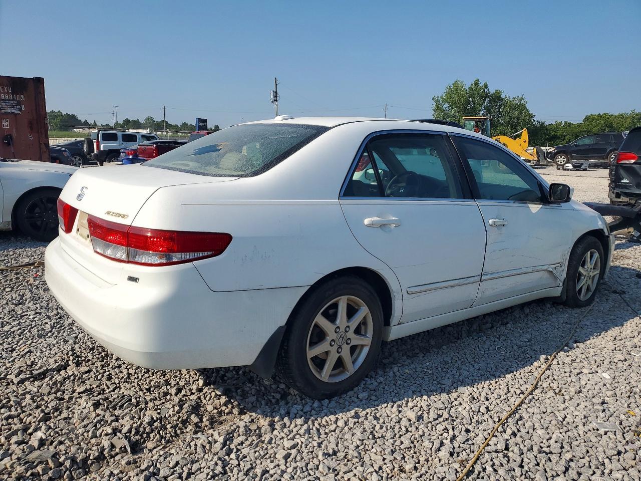 2004 Honda Accord Ex White vin: 1HGCM66574A029343