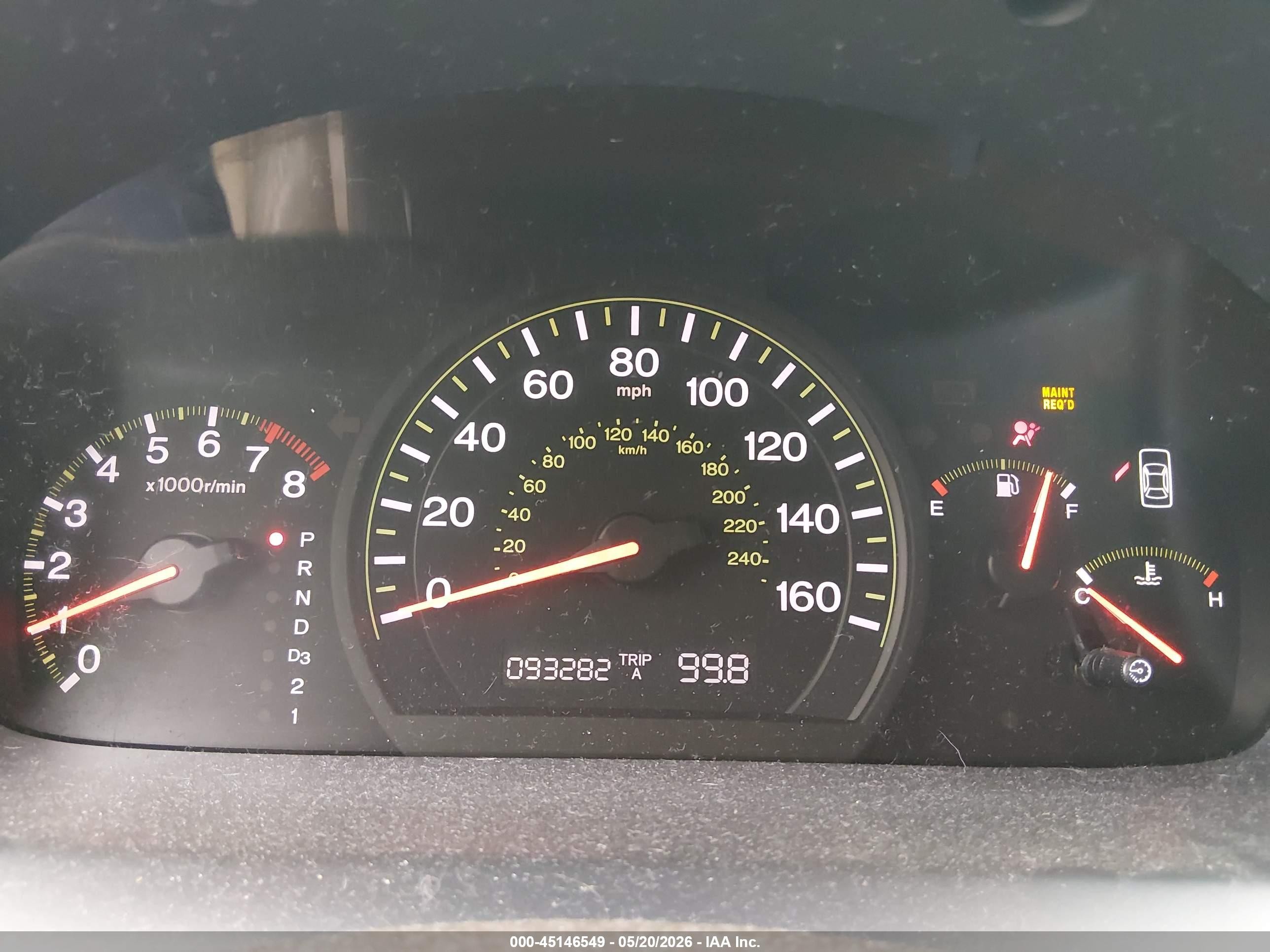 2004 Honda Accord 3.0 Ex Champagne vin: 1HGCM66574A051777