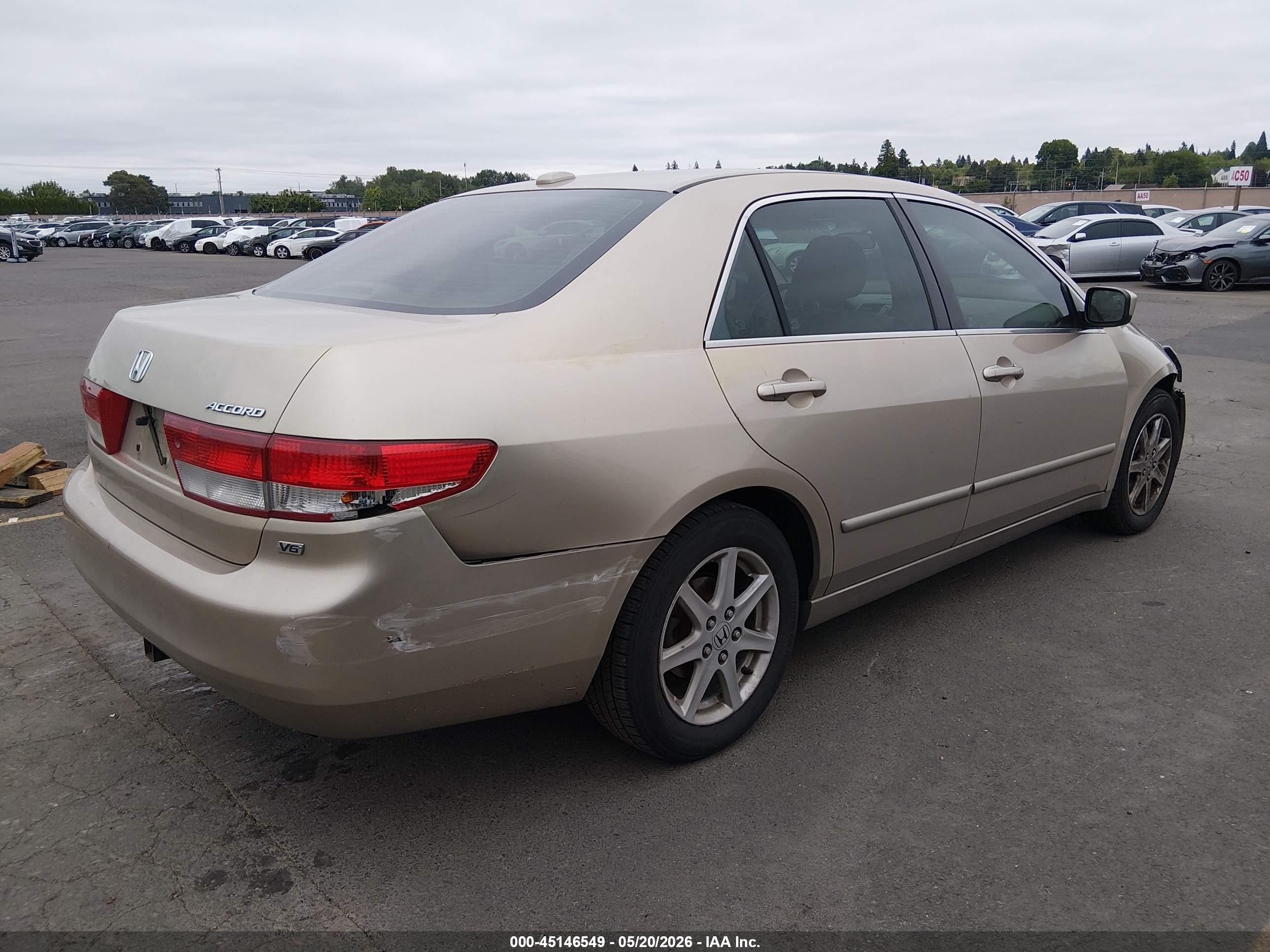 2004 Honda Accord 3.0 Ex Champagne vin: 1HGCM66574A051777
