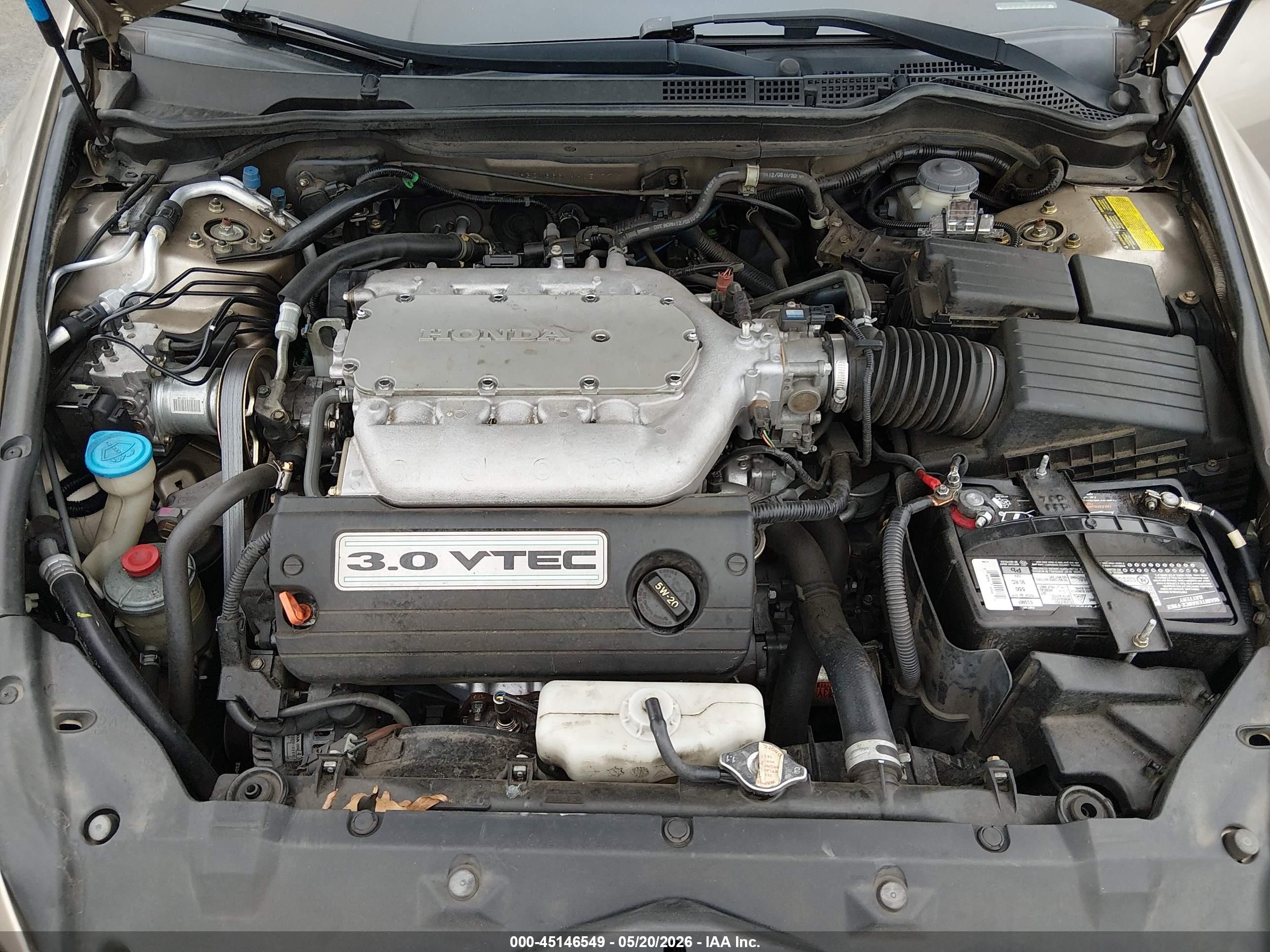 2004 Honda Accord 3.0 Ex Champagne vin: 1HGCM66574A051777