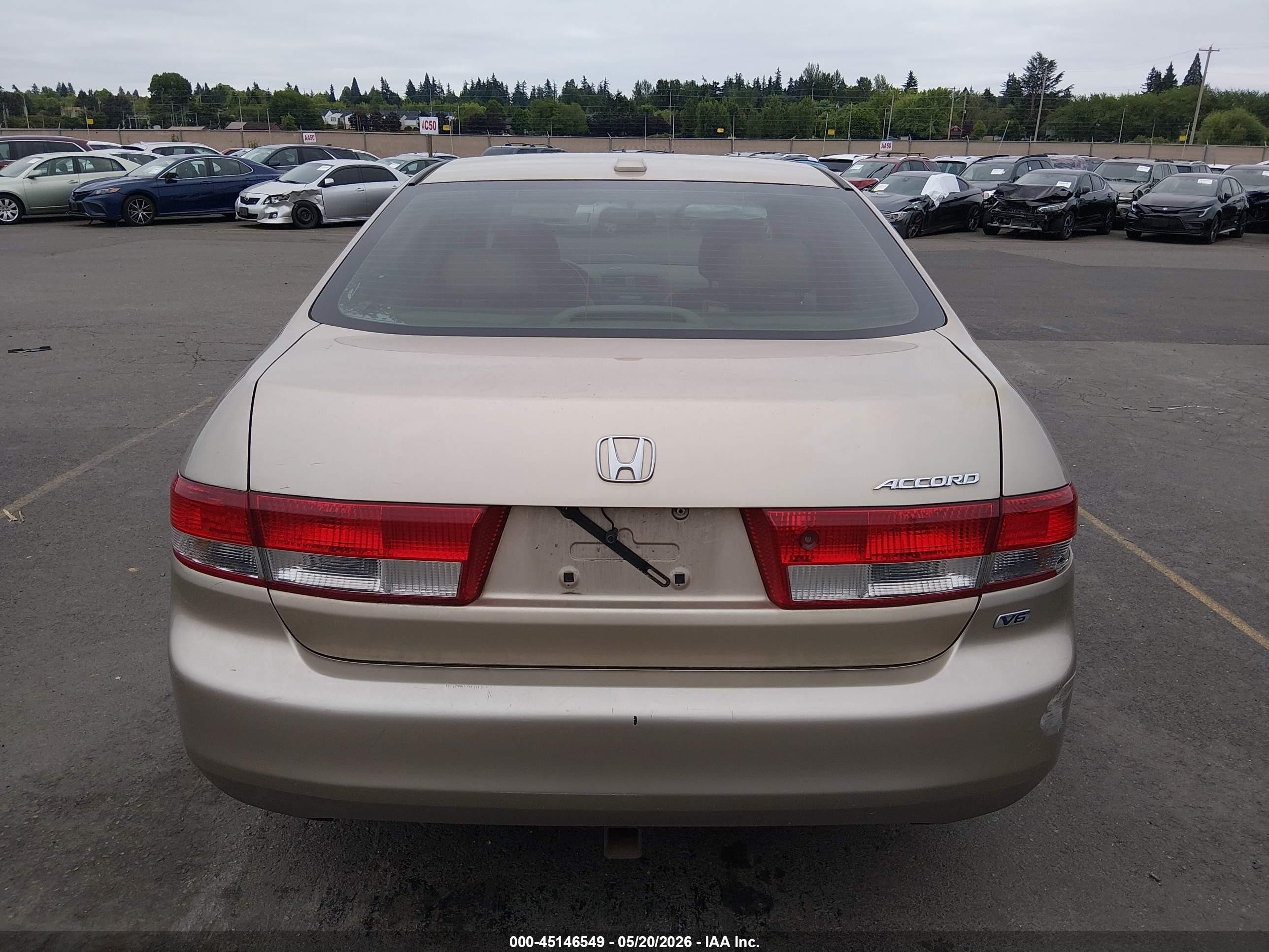 2004 Honda Accord 3.0 Ex Champagne vin: 1HGCM66574A051777