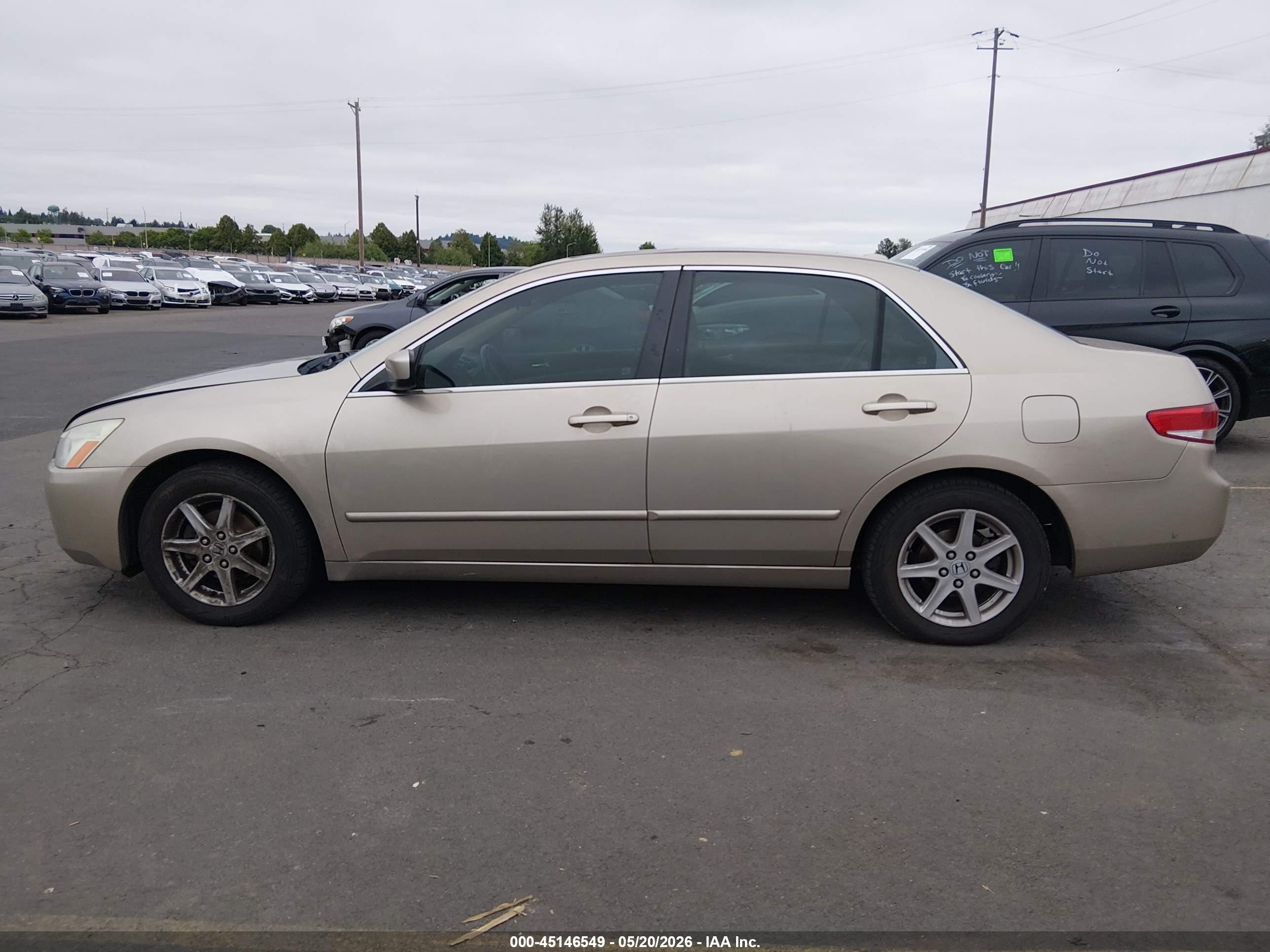 2004 Honda Accord 3.0 Ex Champagne vin: 1HGCM66574A051777