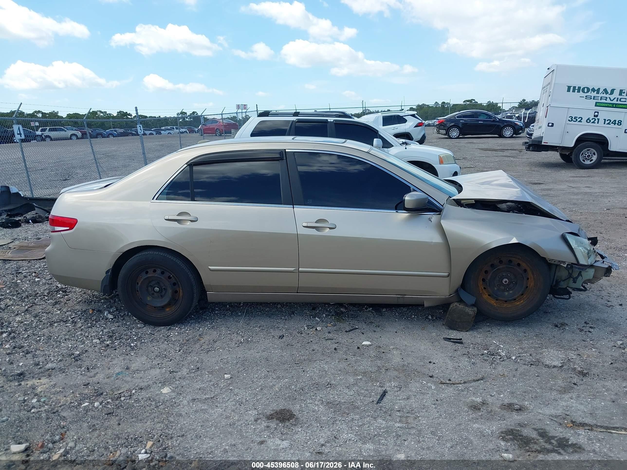 2004 Honda Accord 3.0 Ex Beige vin: 1HGCM66574A052573