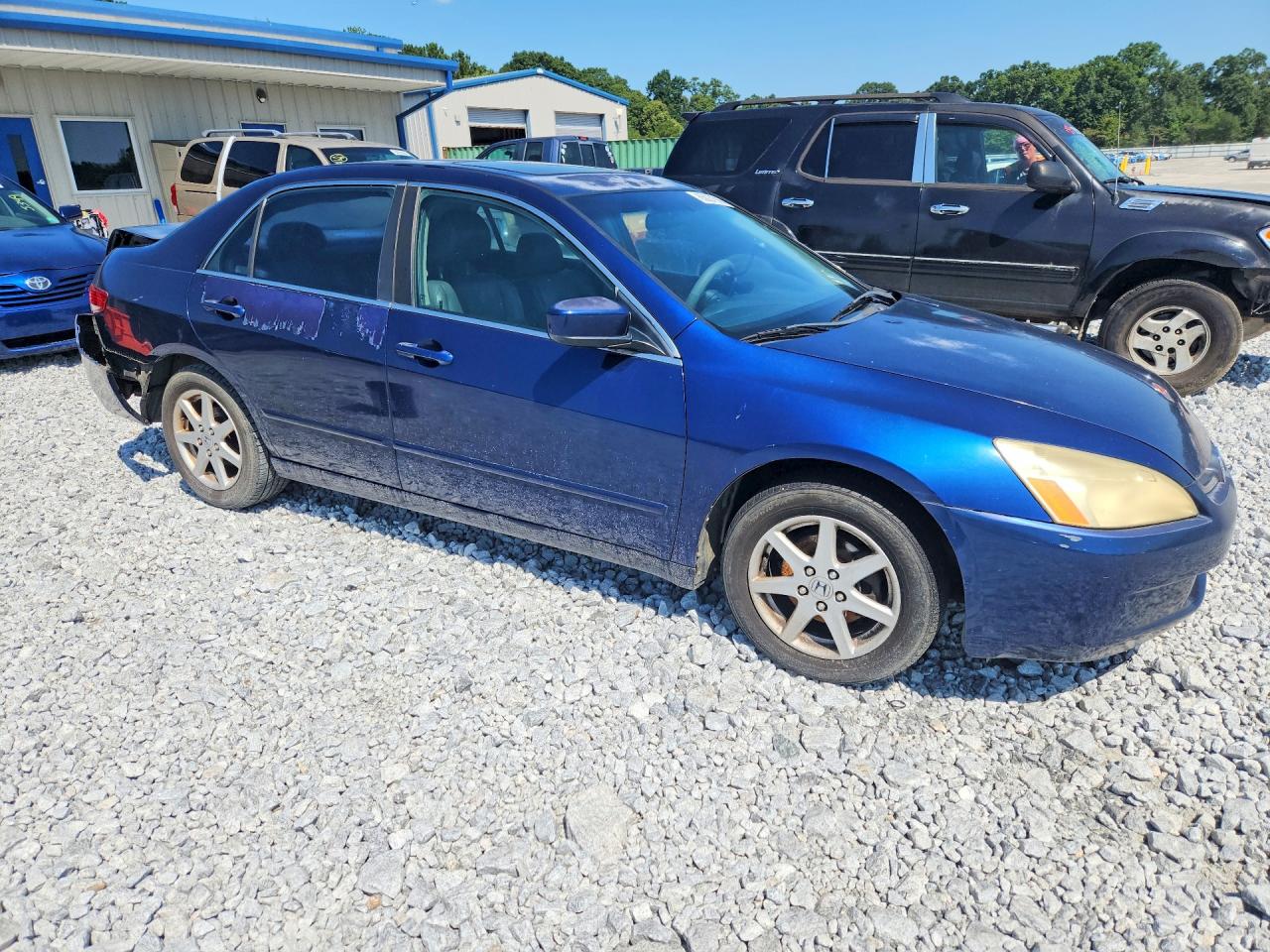 2004 Honda Accord Ex Blue vin: 1HGCM66574A080647