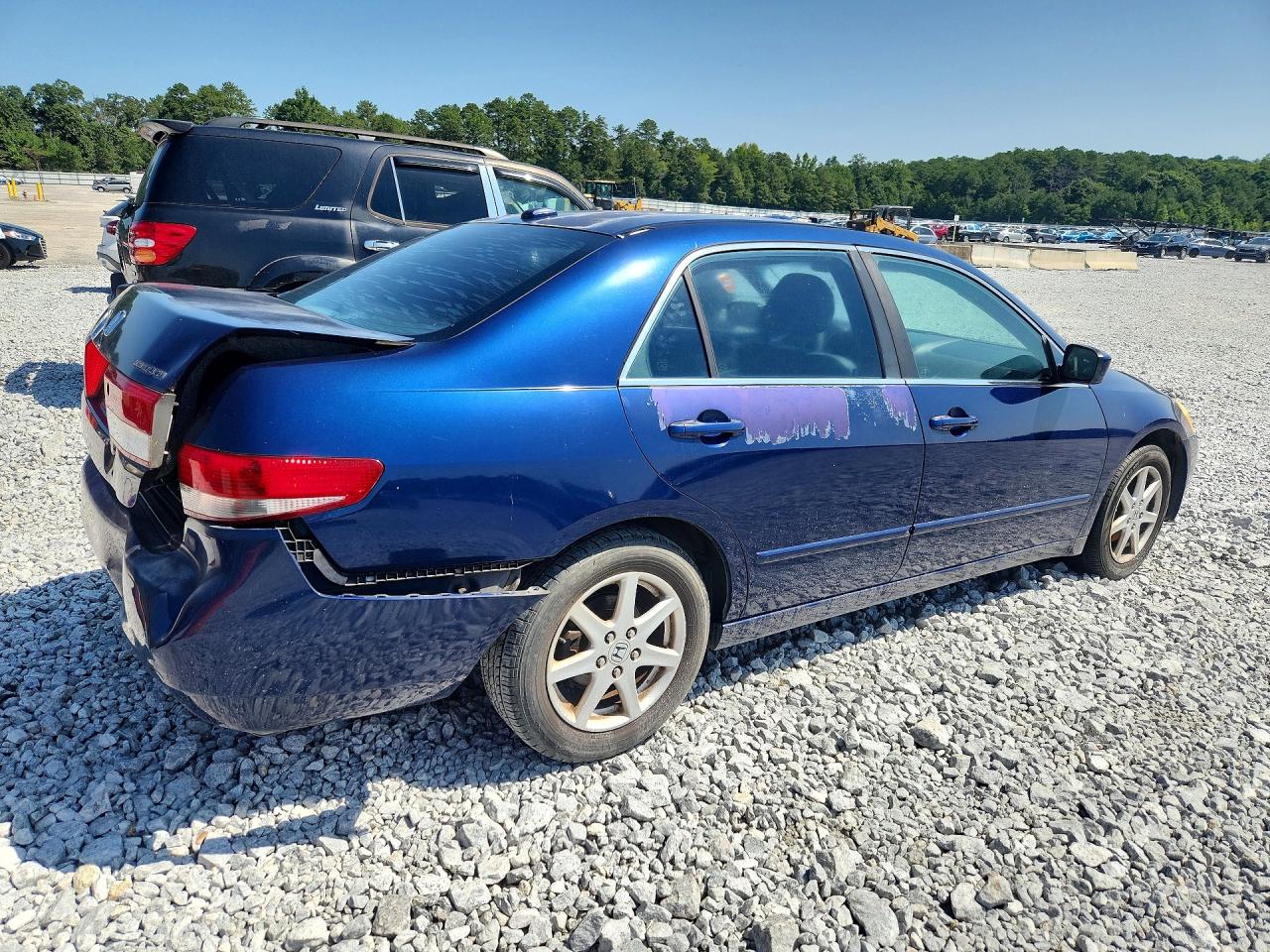 2004 Honda Accord Ex Blue vin: 1HGCM66574A080647