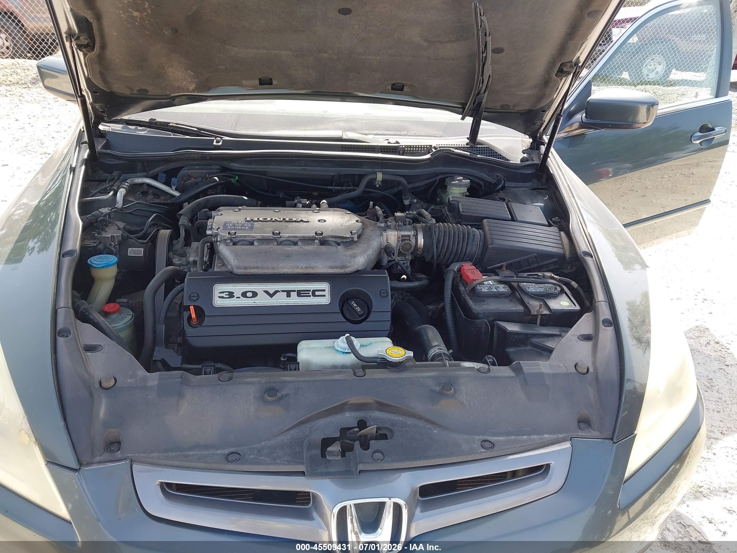 2004 Honda Accord 3.0 Ex Green vin: 1HGCM66574A081393