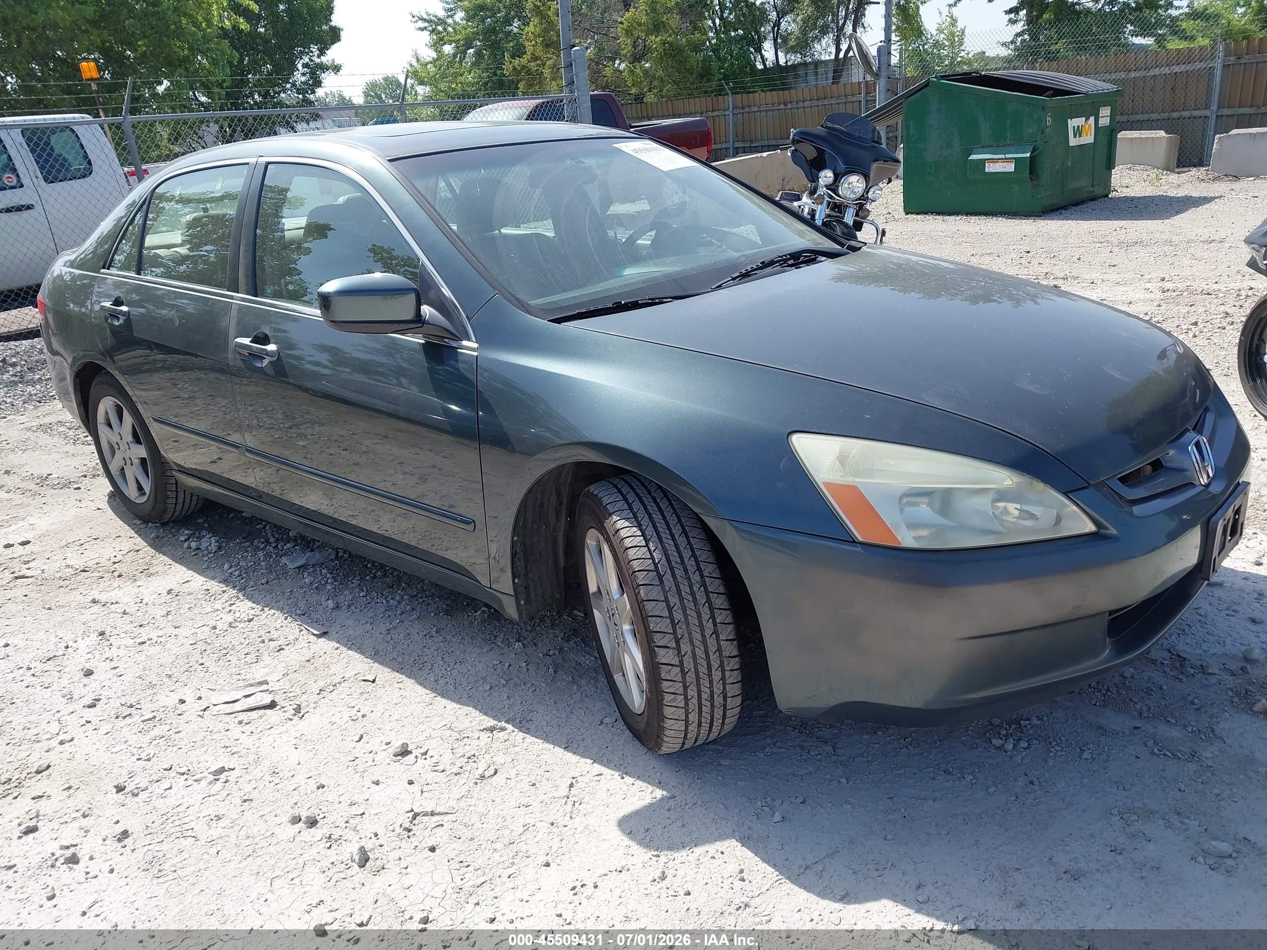 2004 Honda Accord 3.0 Ex Green vin: 1HGCM66574A081393