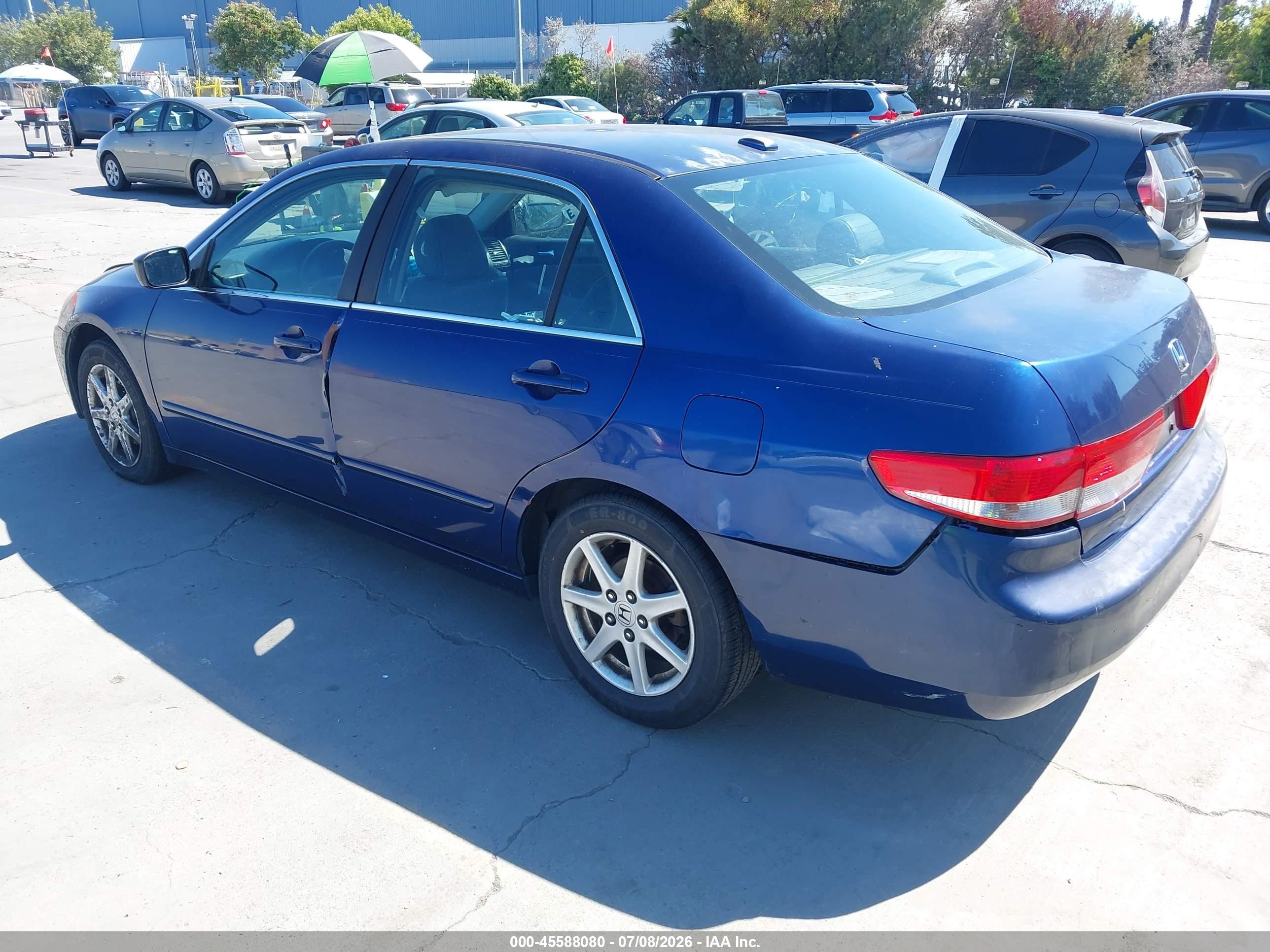 2004 Honda Accord 3.0 Ex Blue vin: 1HGCM66574A086397
