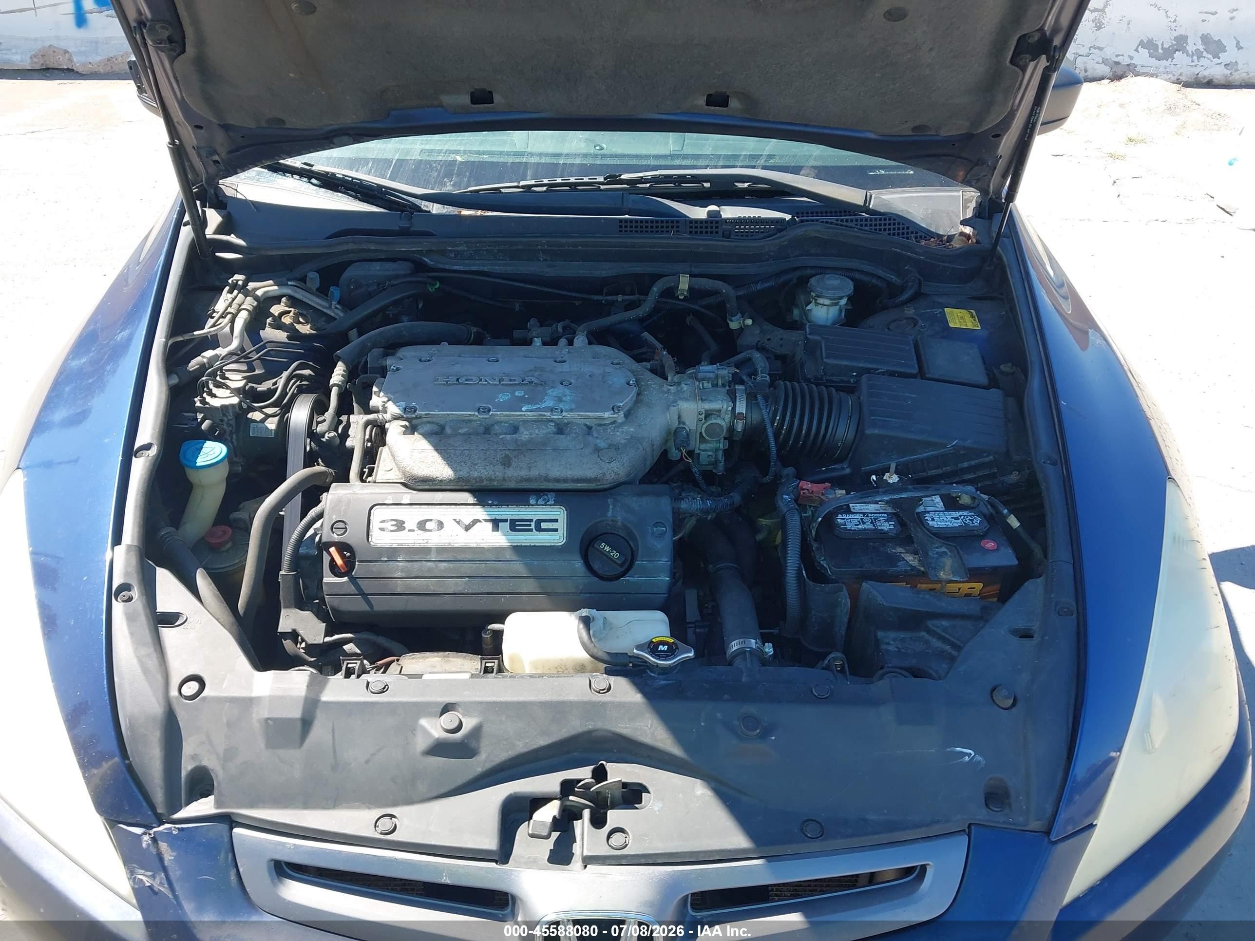 2004 Honda Accord 3.0 Ex Blue vin: 1HGCM66574A086397
