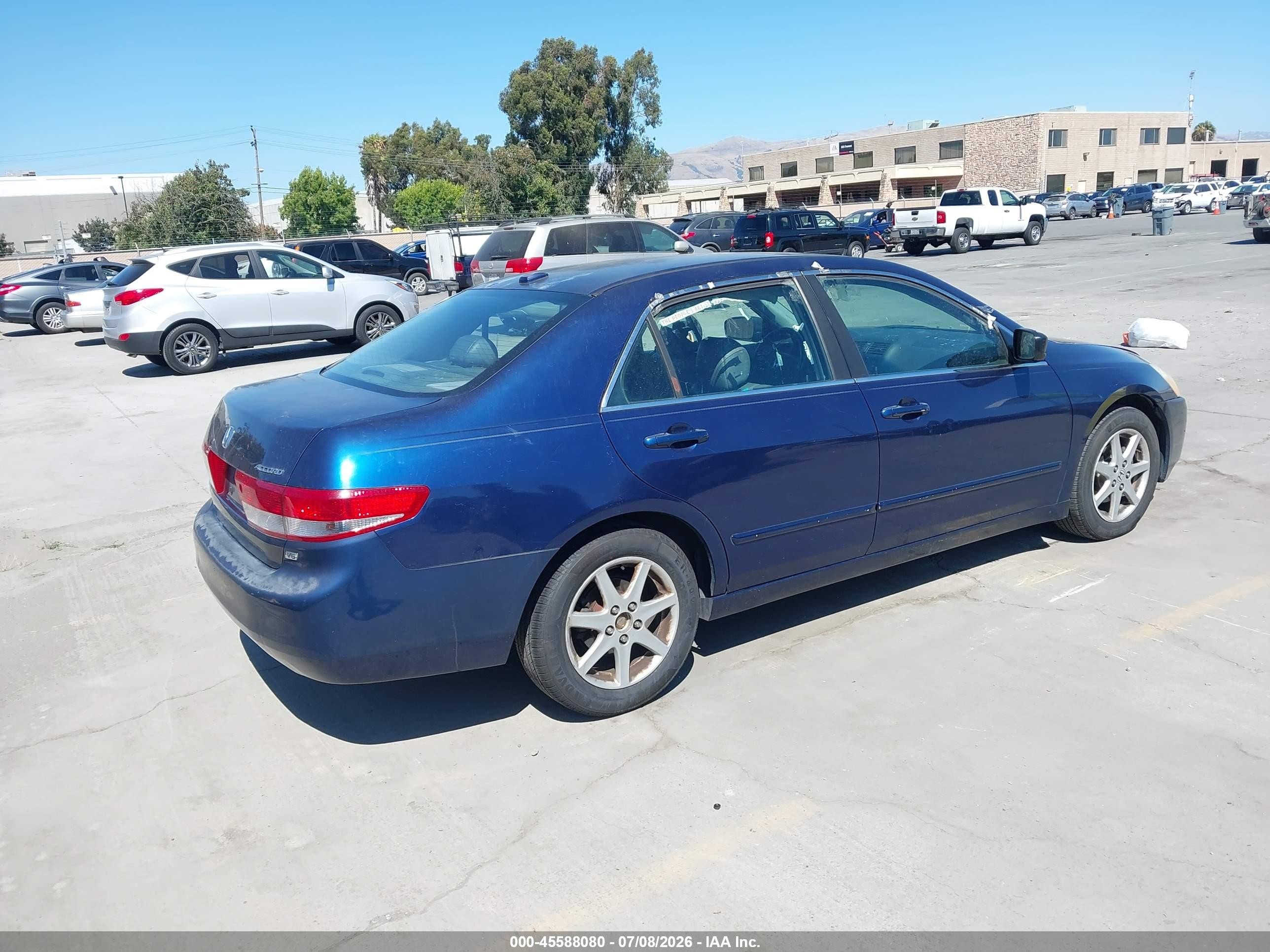 2004 Honda Accord 3.0 Ex Blue vin: 1HGCM66574A086397