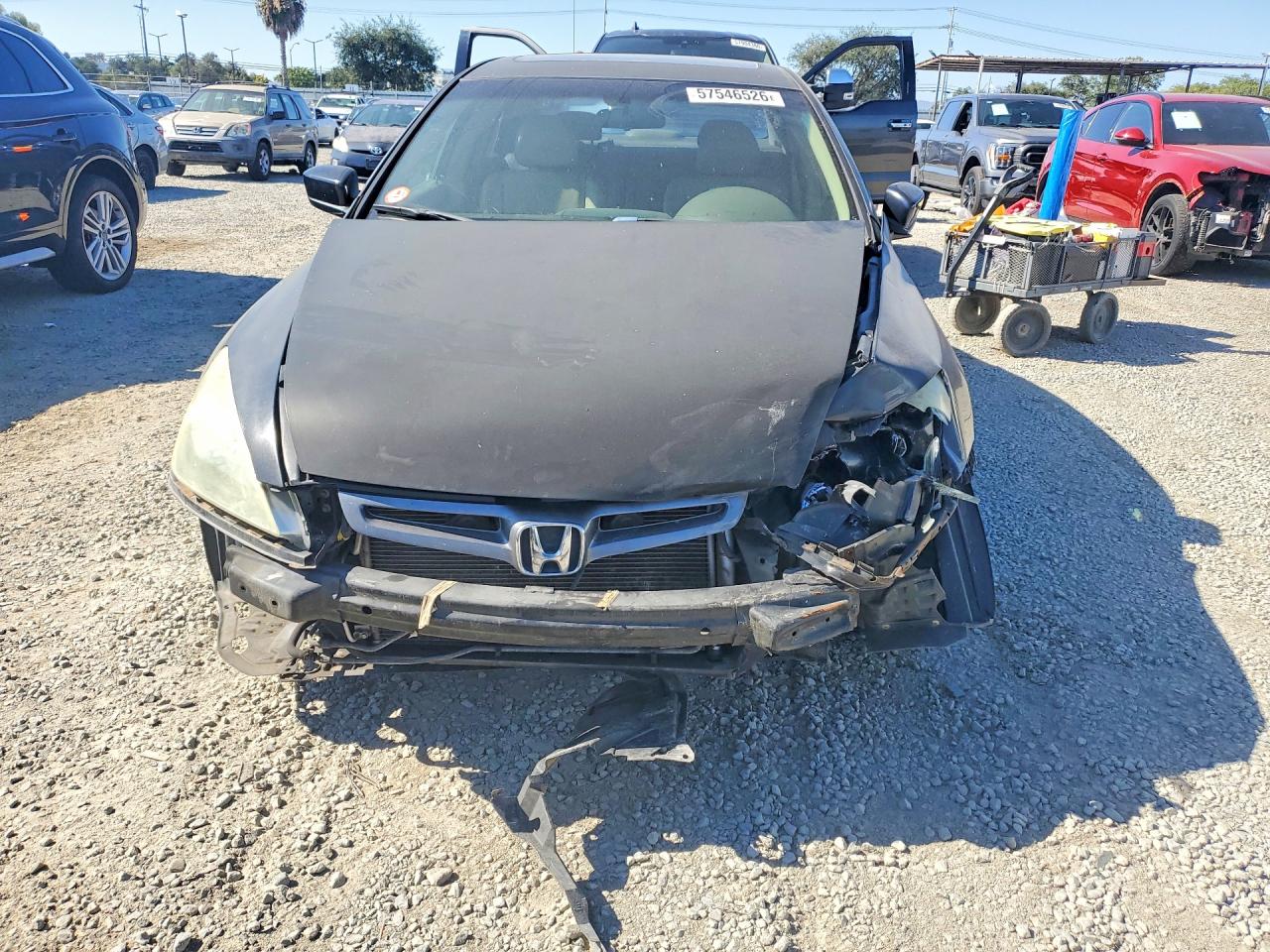 2005 Honda Accord Ex Черный vin: 1HGCM66575A006212