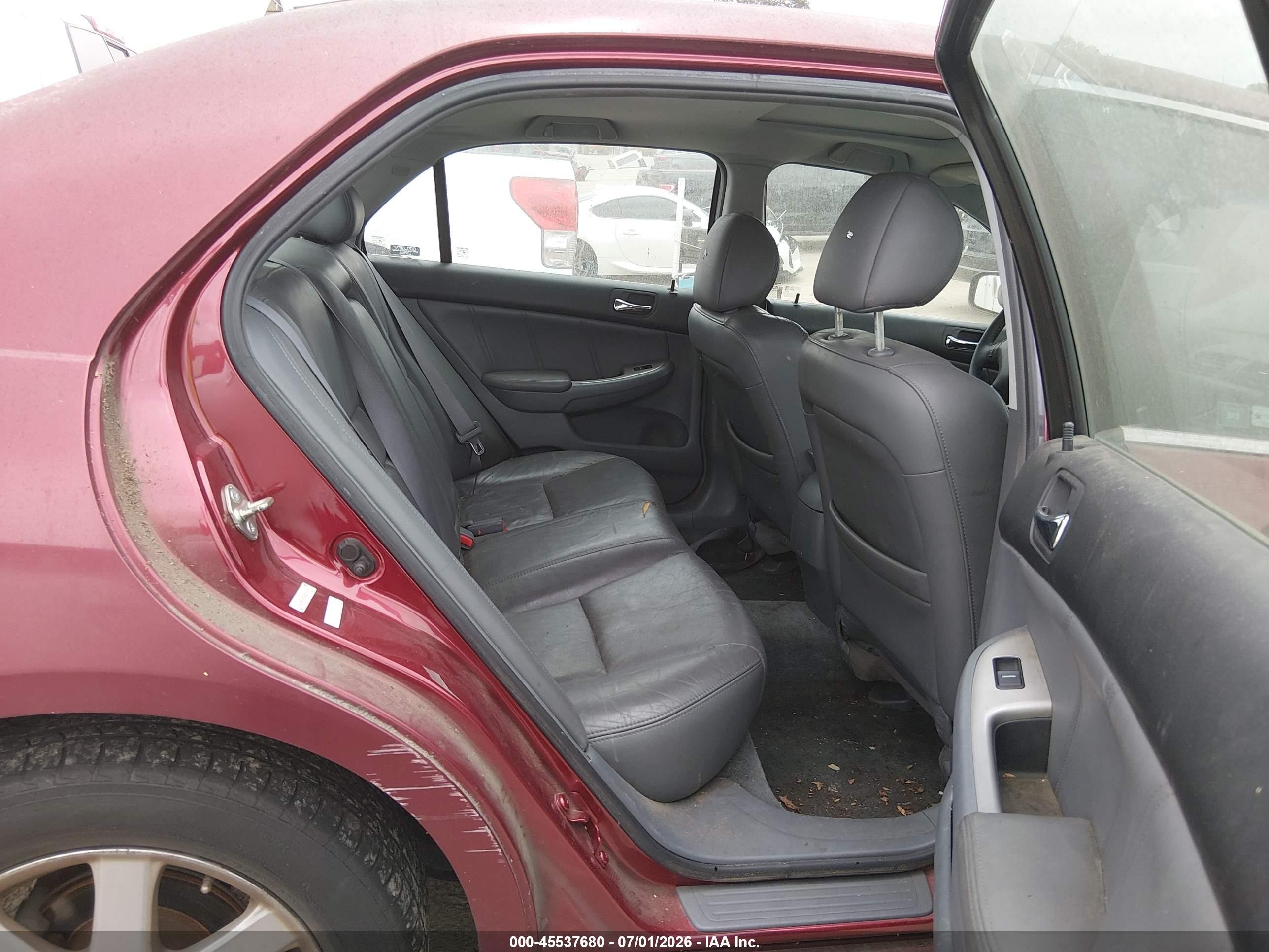 2005 Honda Accord 3.0 Ex Burgundy vin: 1HGCM66575A009191
