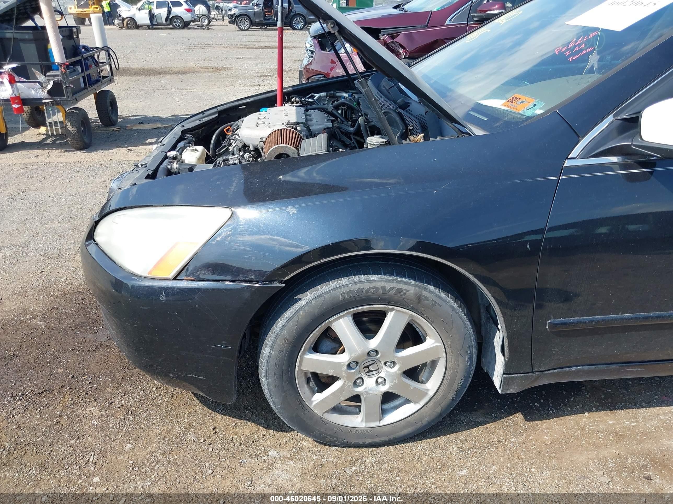 2005 Honda Accord 3.0 Ex Black vin: 1HGCM66575A044006