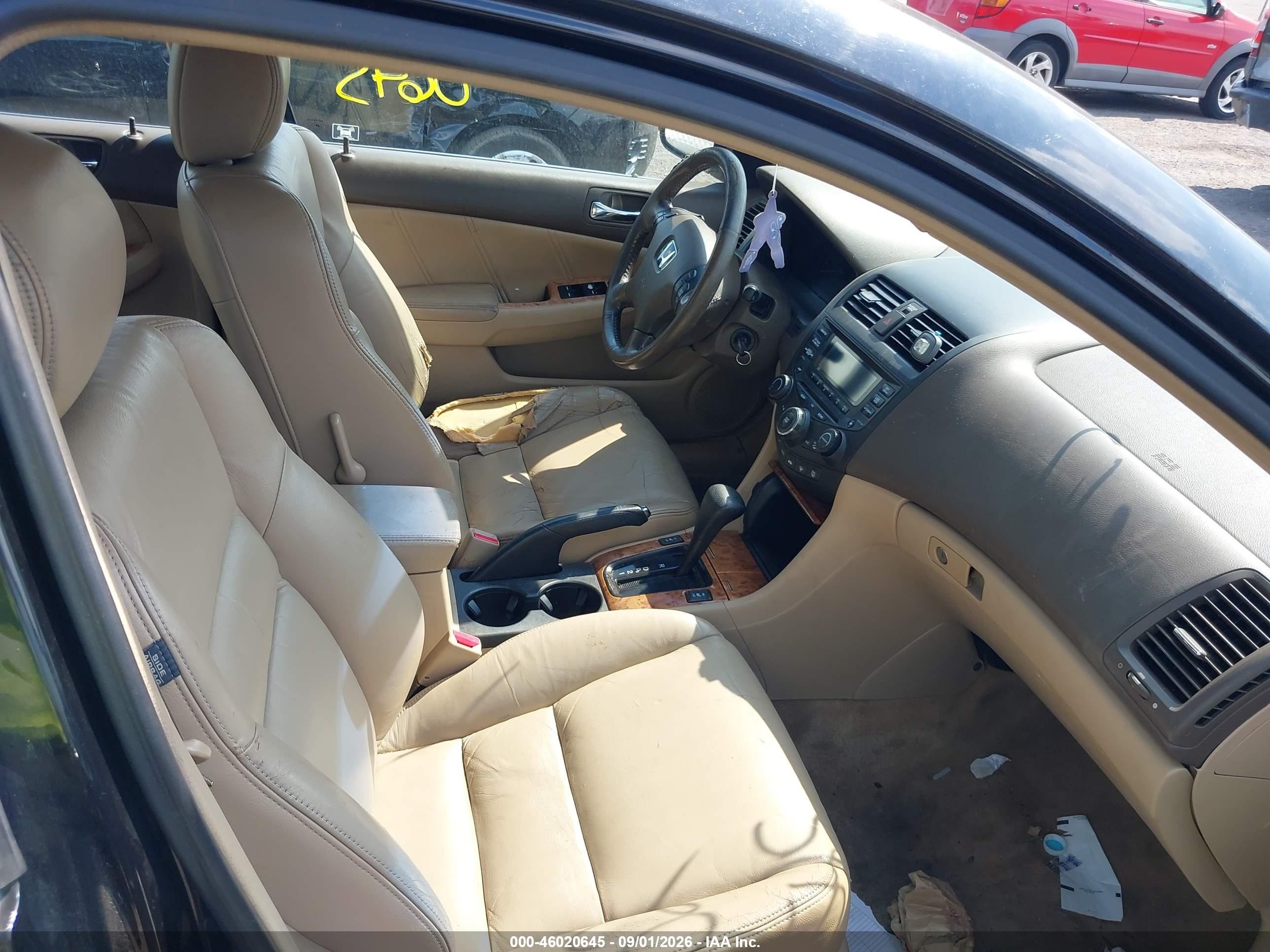 2005 Honda Accord 3.0 Ex Black vin: 1HGCM66575A044006