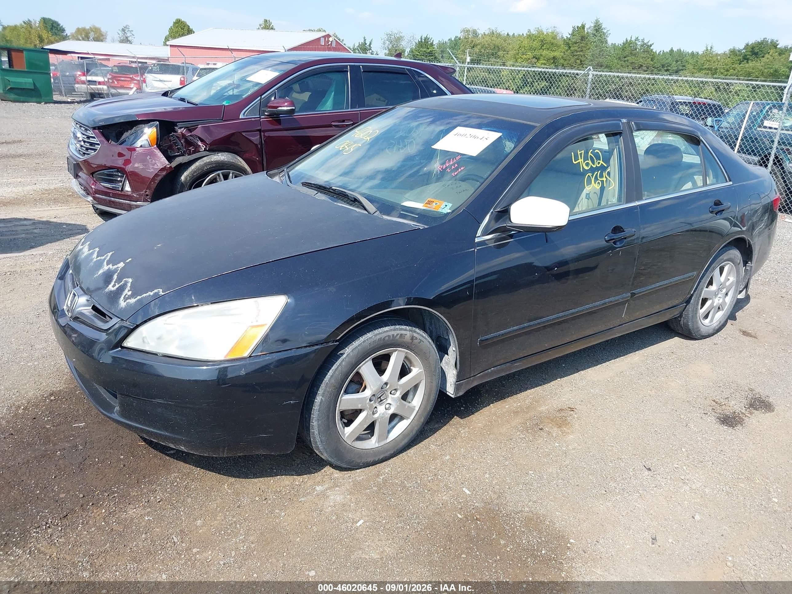 2005 Honda Accord 3.0 Ex Black vin: 1HGCM66575A044006