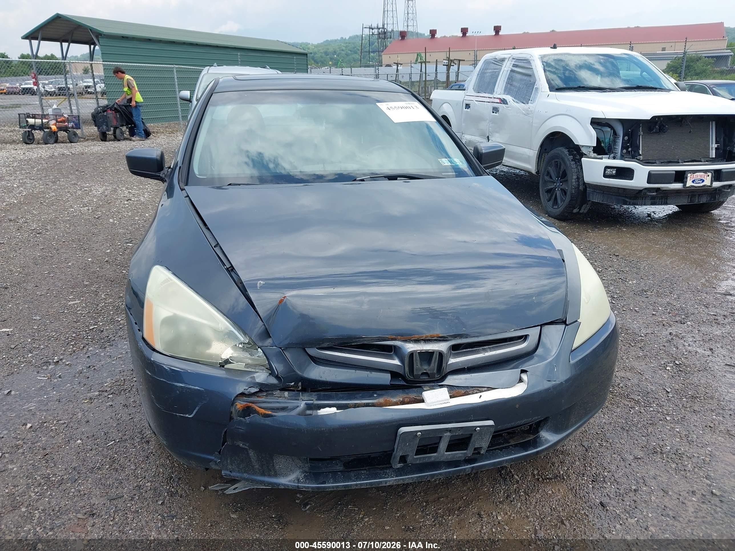 2005 Honda Accord 3.0 Ex Gray vin: 1HGCM66575A048296