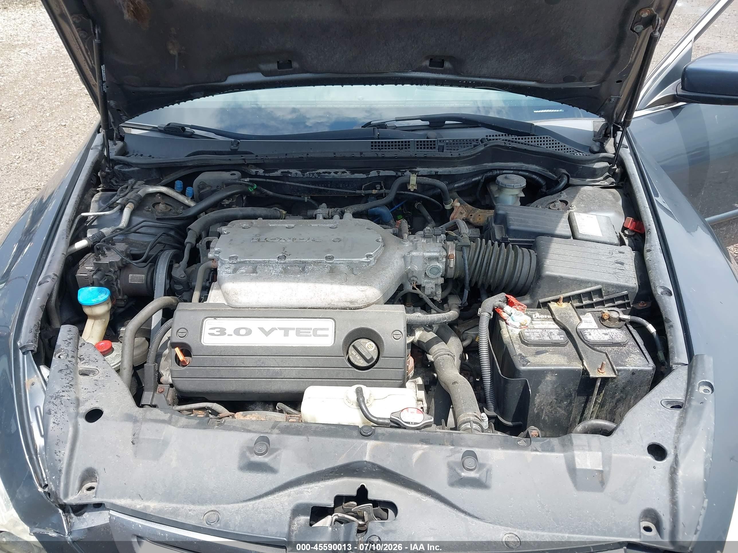 2005 Honda Accord 3.0 Ex Gray vin: 1HGCM66575A048296