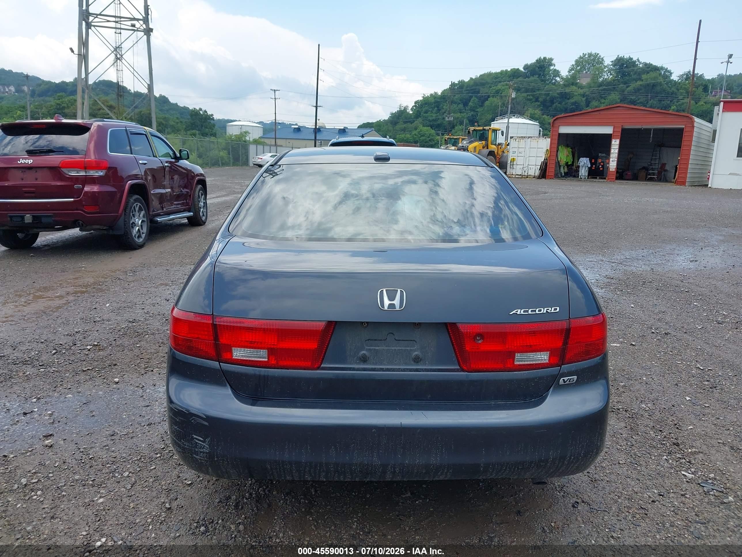 2005 Honda Accord 3.0 Ex Gray vin: 1HGCM66575A048296