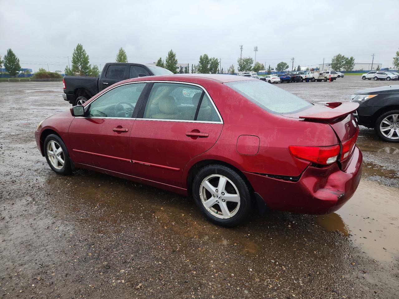 2005 Honda Accord Ex Red vin: 1HGCM66575A800837
