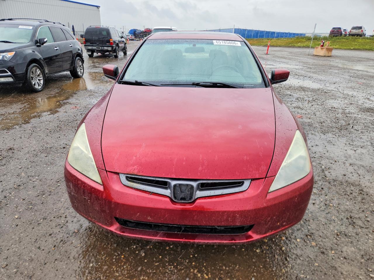 2005 Honda Accord Ex Red vin: 1HGCM66575A800837