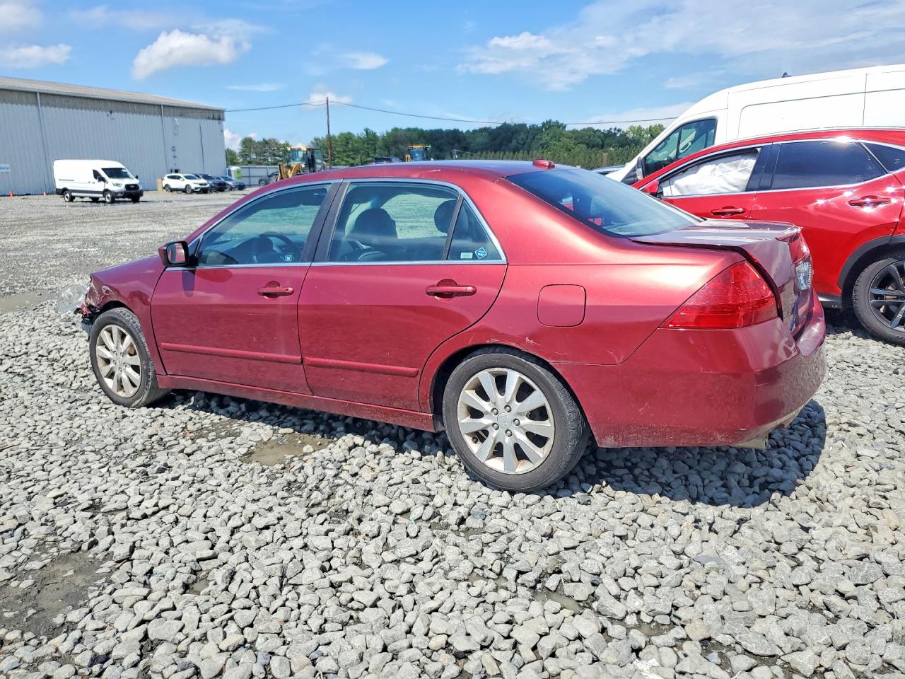 2006 Honda Accord Ex Red vin: 1HGCM66576A010715