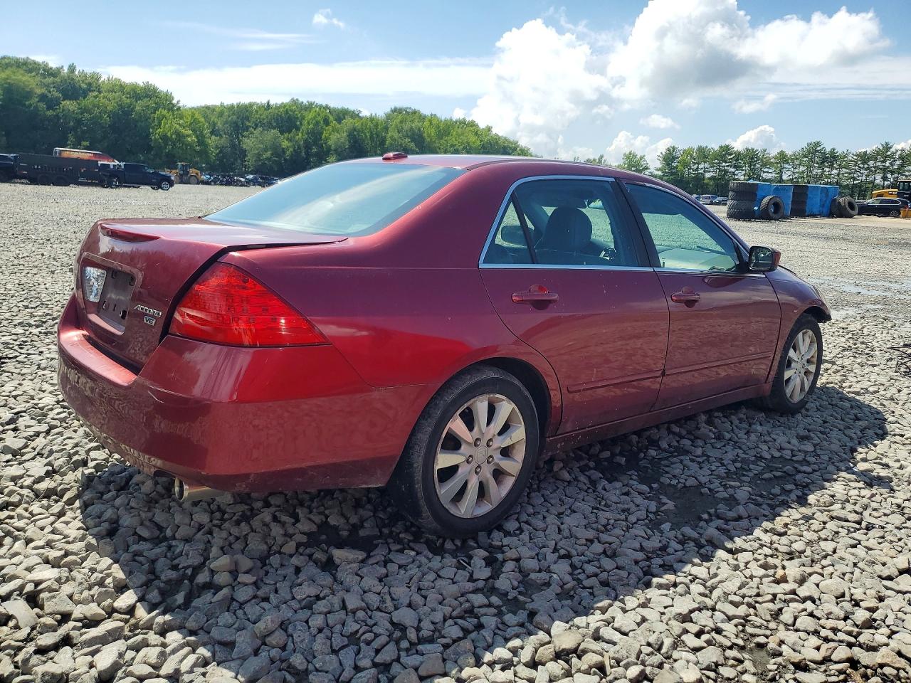 2006 Honda Accord Ex Red vin: 1HGCM66576A010715