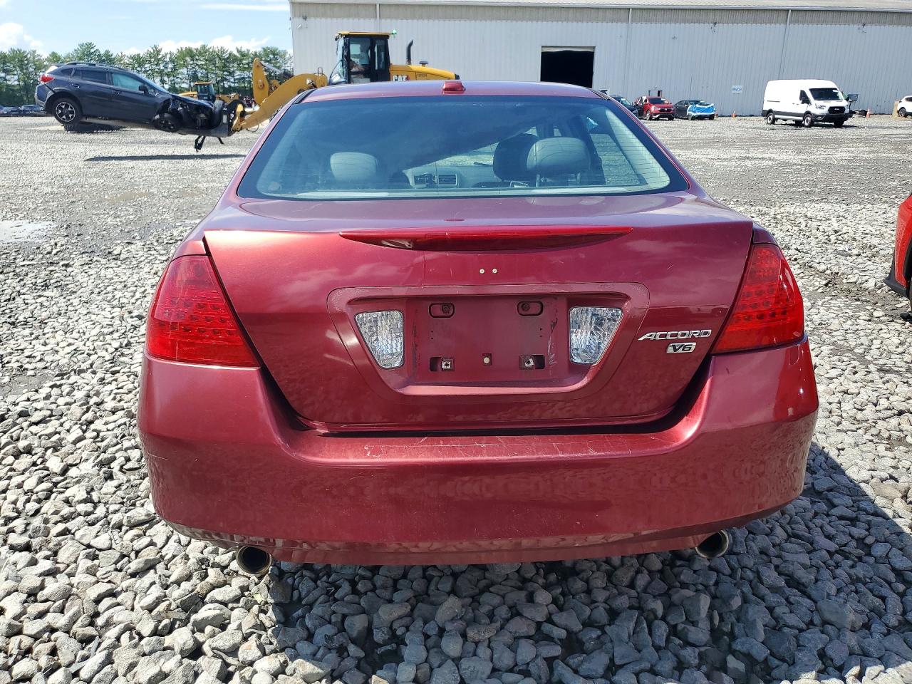 2006 Honda Accord Ex Red vin: 1HGCM66576A010715