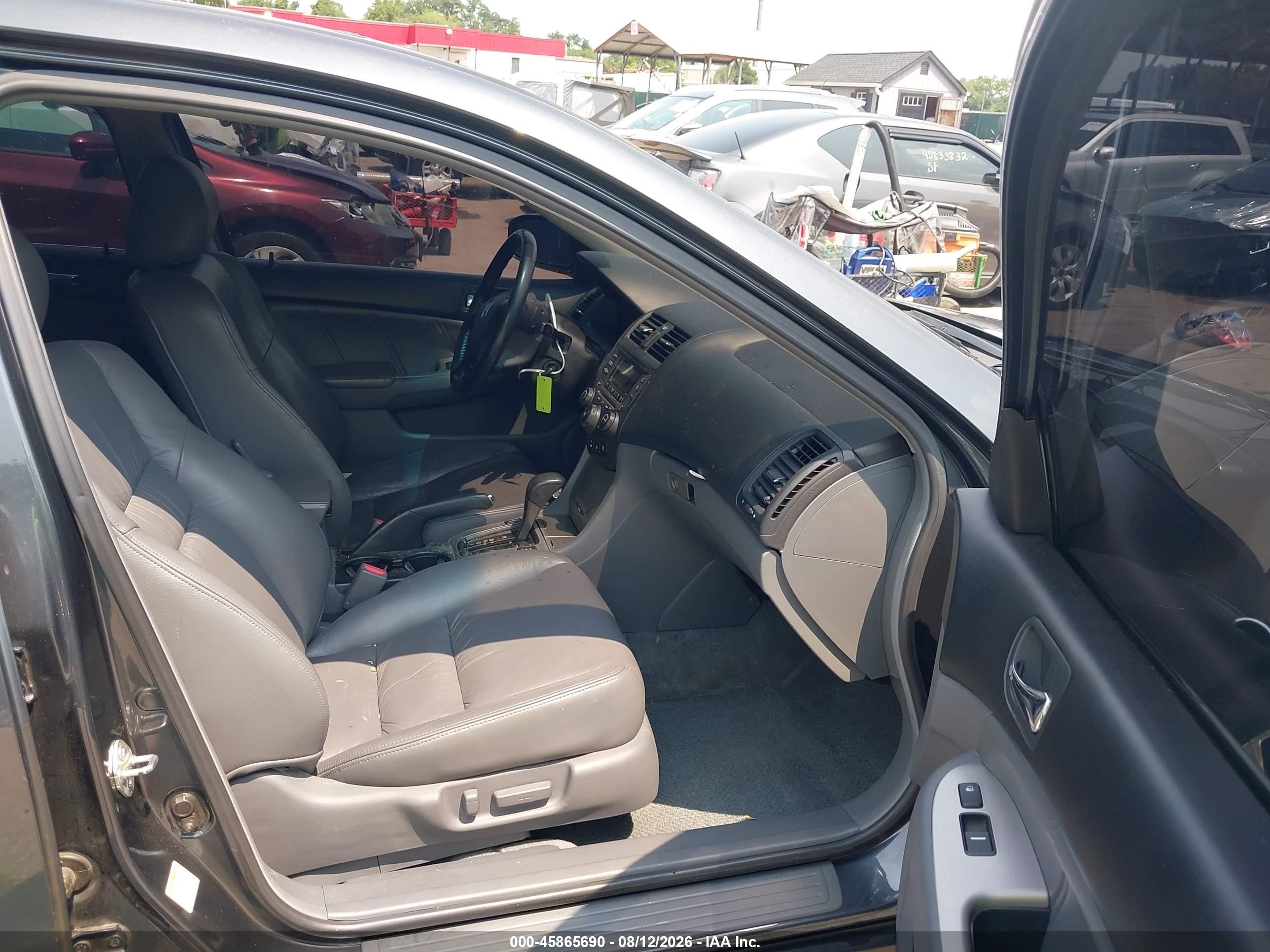 2006 Honda Accord 3.0 Ex Gray vin: 1HGCM66576A016143