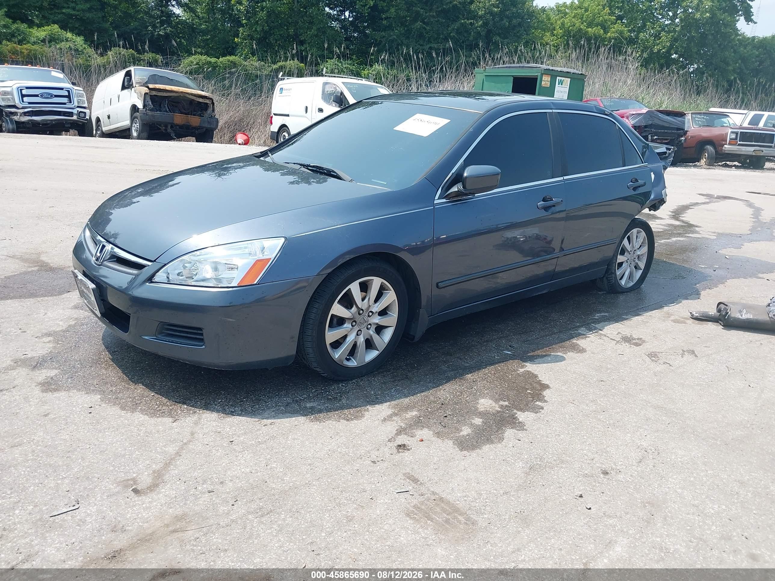 2006 Honda Accord 3.0 Ex Gray vin: 1HGCM66576A016143