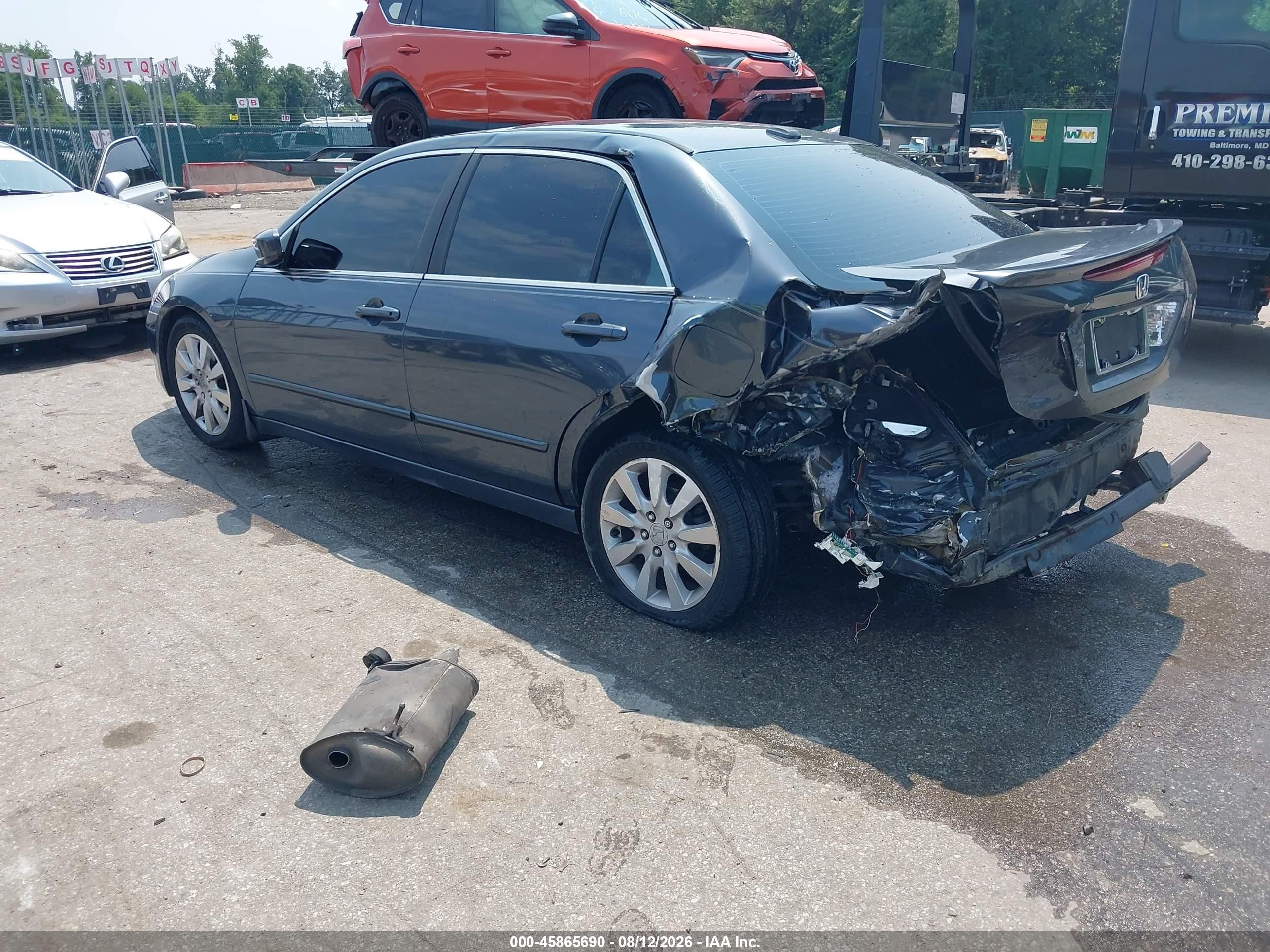 2006 Honda Accord 3.0 Ex Gray vin: 1HGCM66576A016143