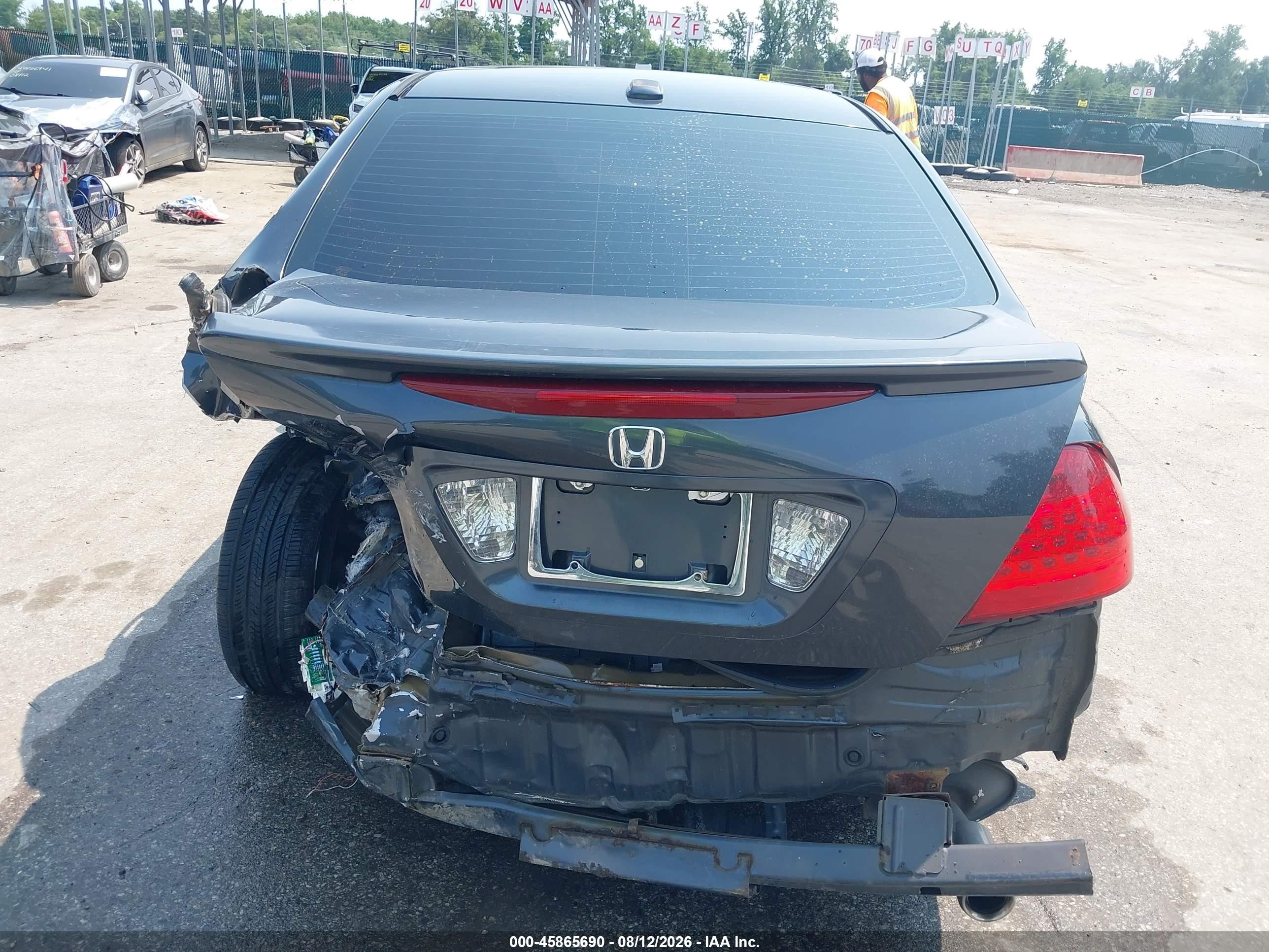 2006 Honda Accord 3.0 Ex Gray vin: 1HGCM66576A016143