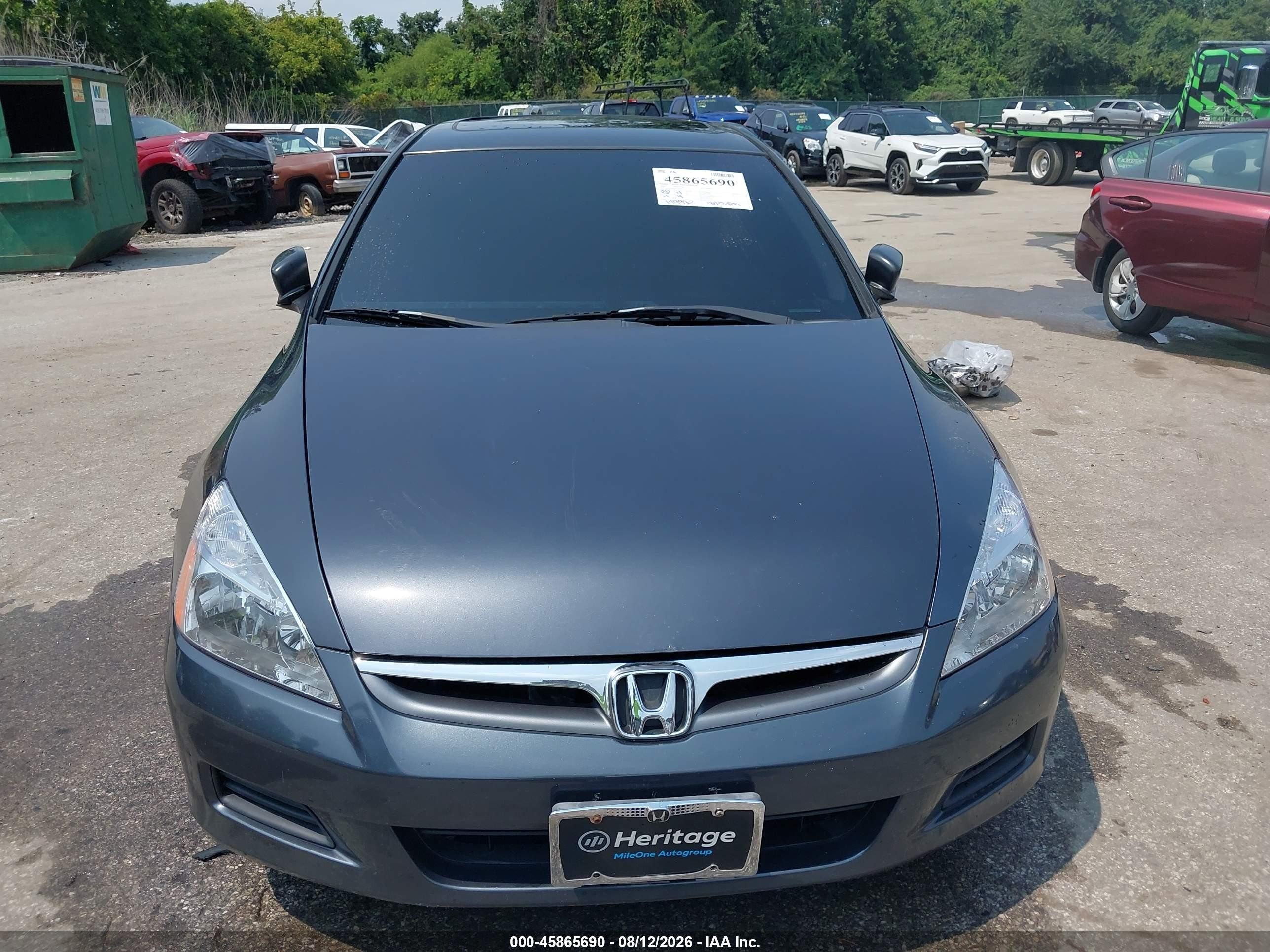 2006 Honda Accord 3.0 Ex Gray vin: 1HGCM66576A016143