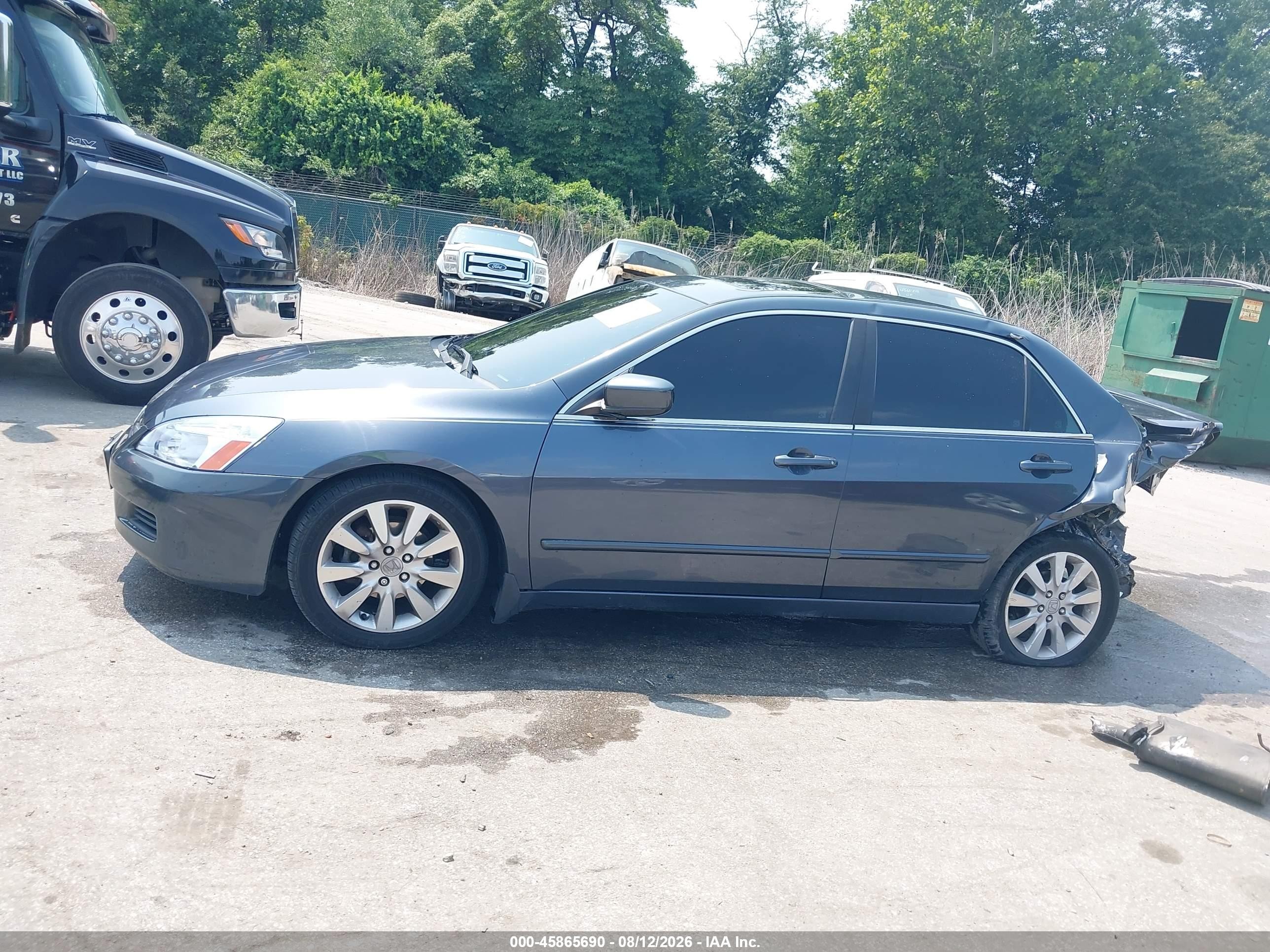 2006 Honda Accord 3.0 Ex Gray vin: 1HGCM66576A016143