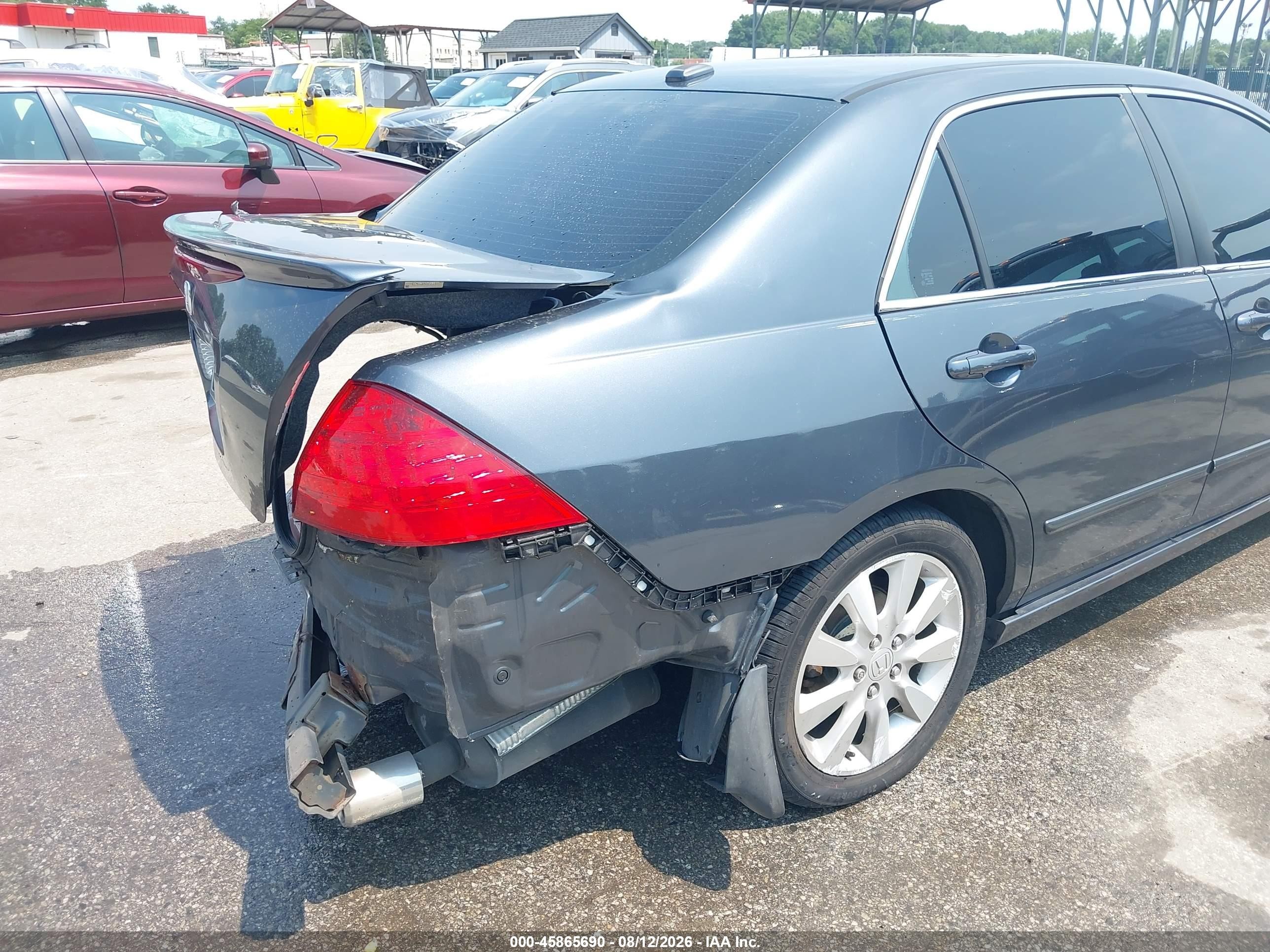 2006 Honda Accord 3.0 Ex Gray vin: 1HGCM66576A016143